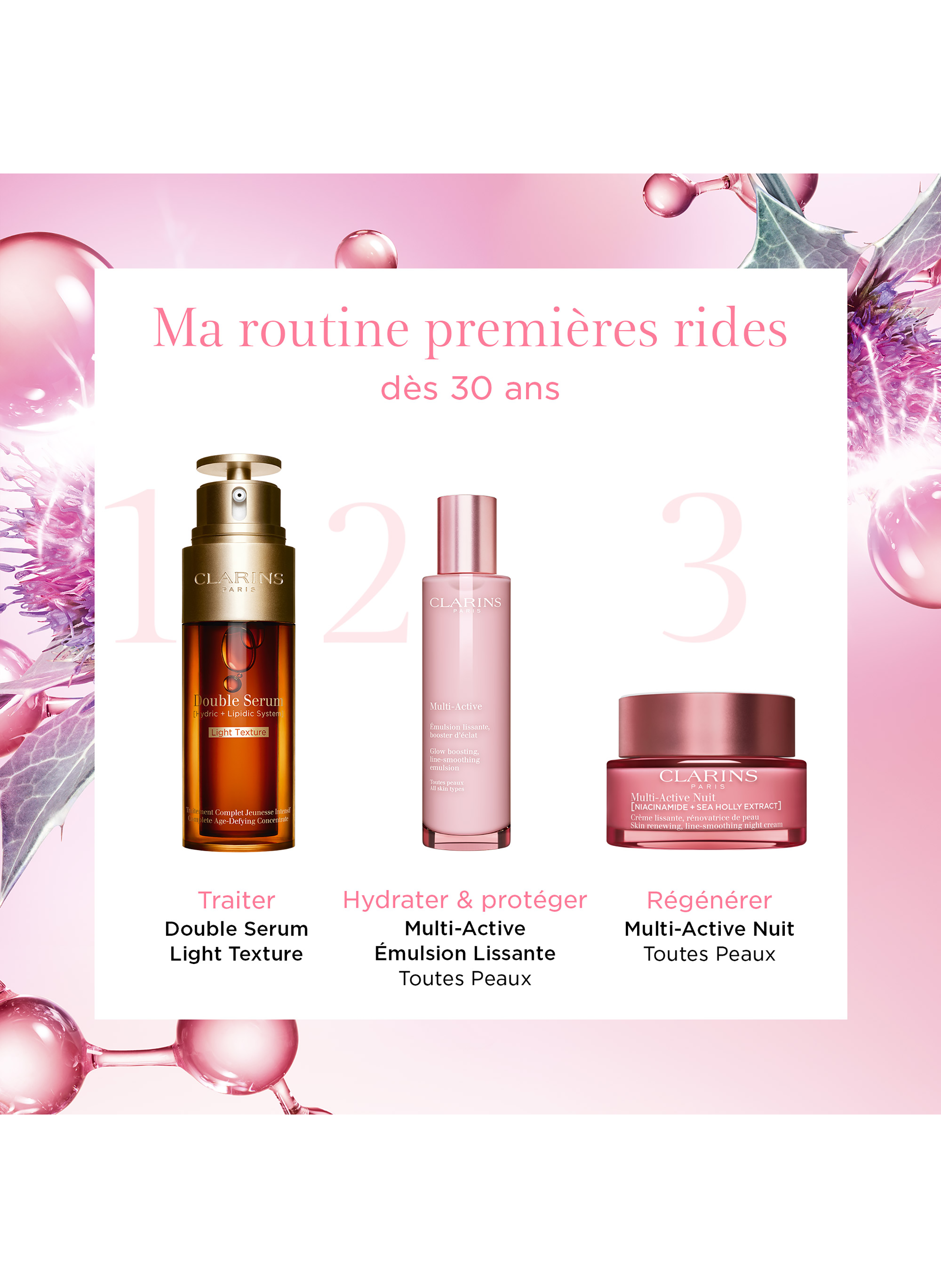 Multi-Active - Emulsion lissante, booster d'éclat - Toutes peaux CLARINS No color