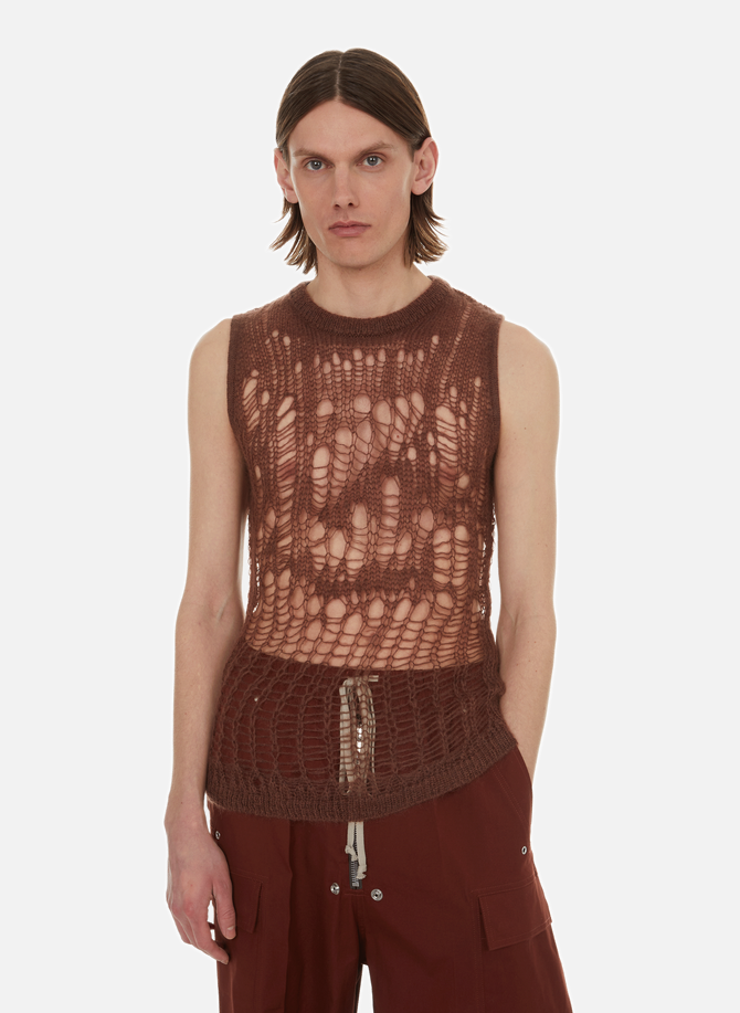 Knitted jumper with holes RICK OWENS