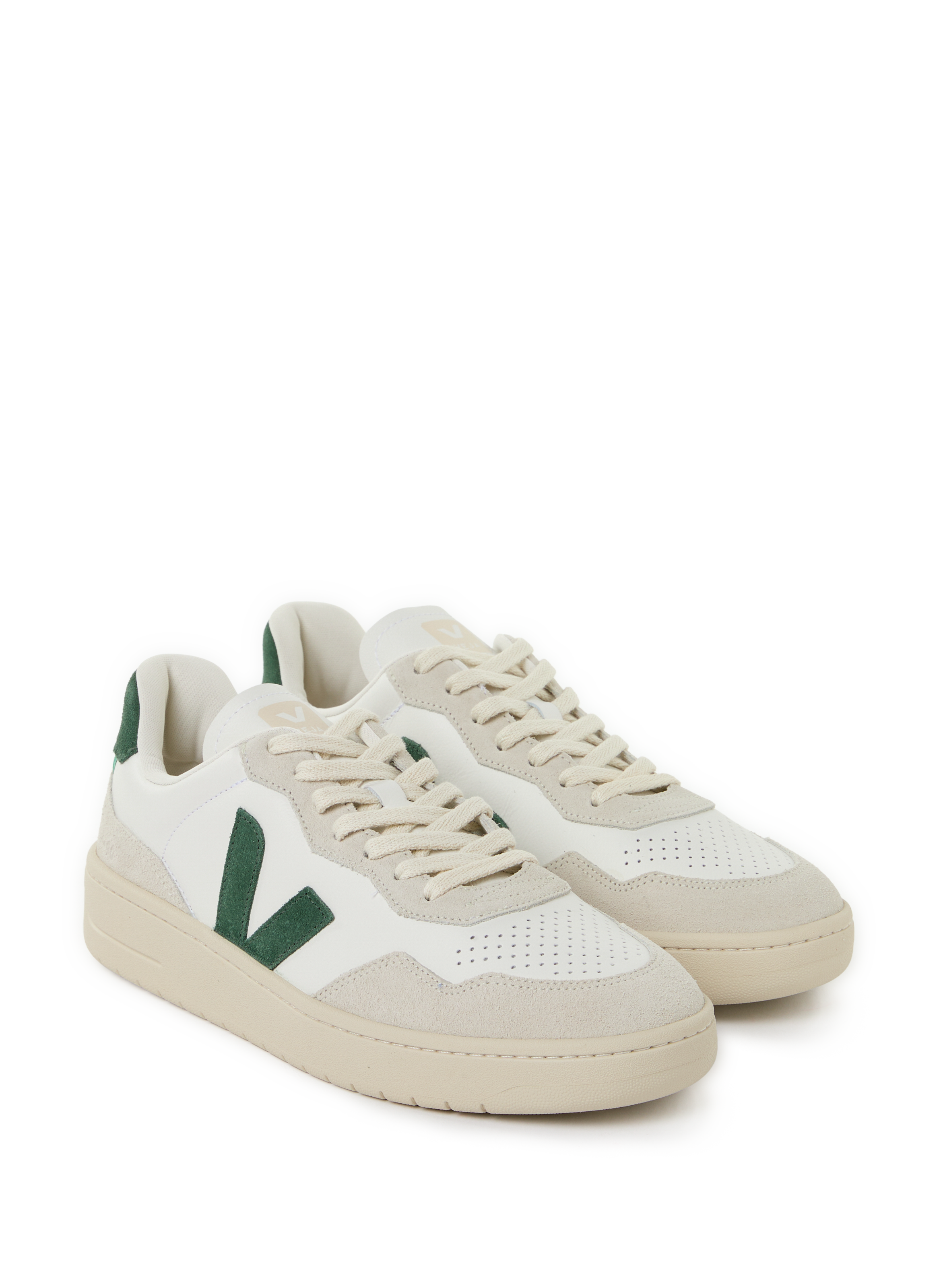 Baskets V-90 en cuir VEJA Blanc