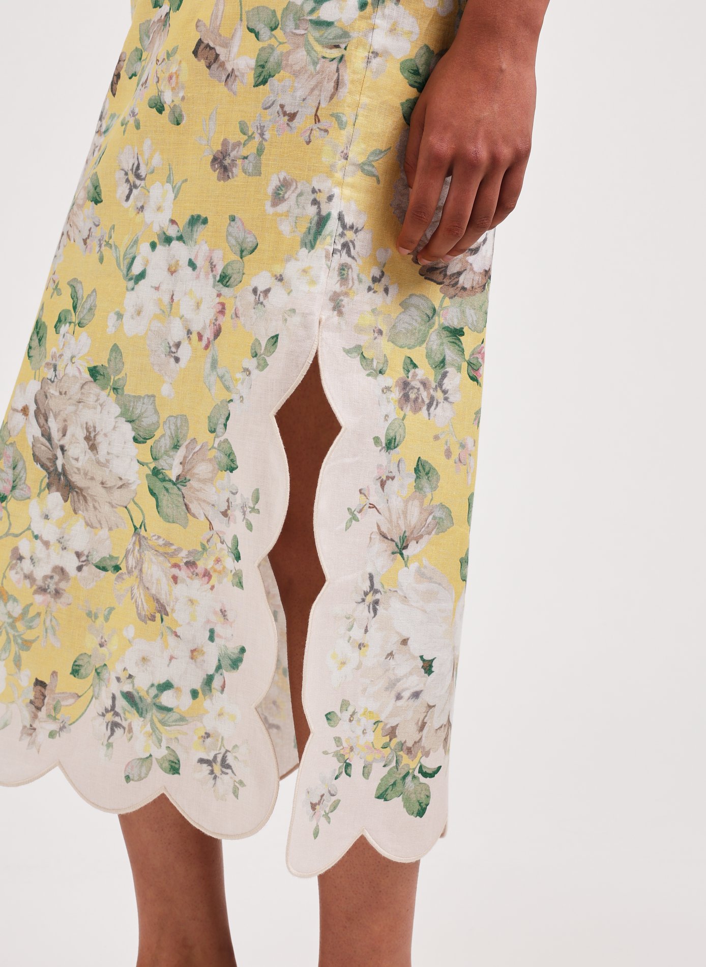 Jupe midi Acacia Scallop ZIMMERMANN Multicolore