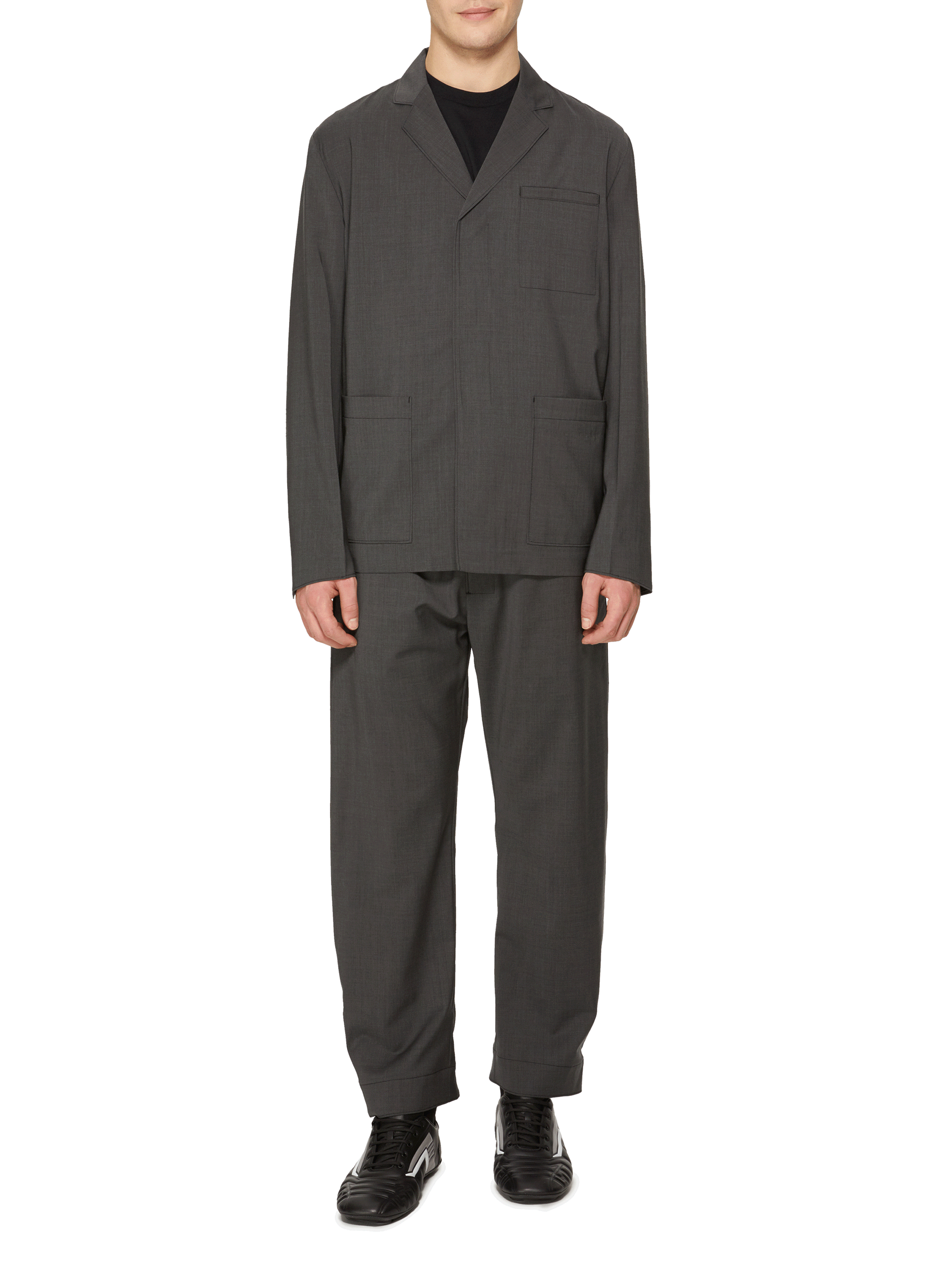 Straight-fit jacket PRADA Grey