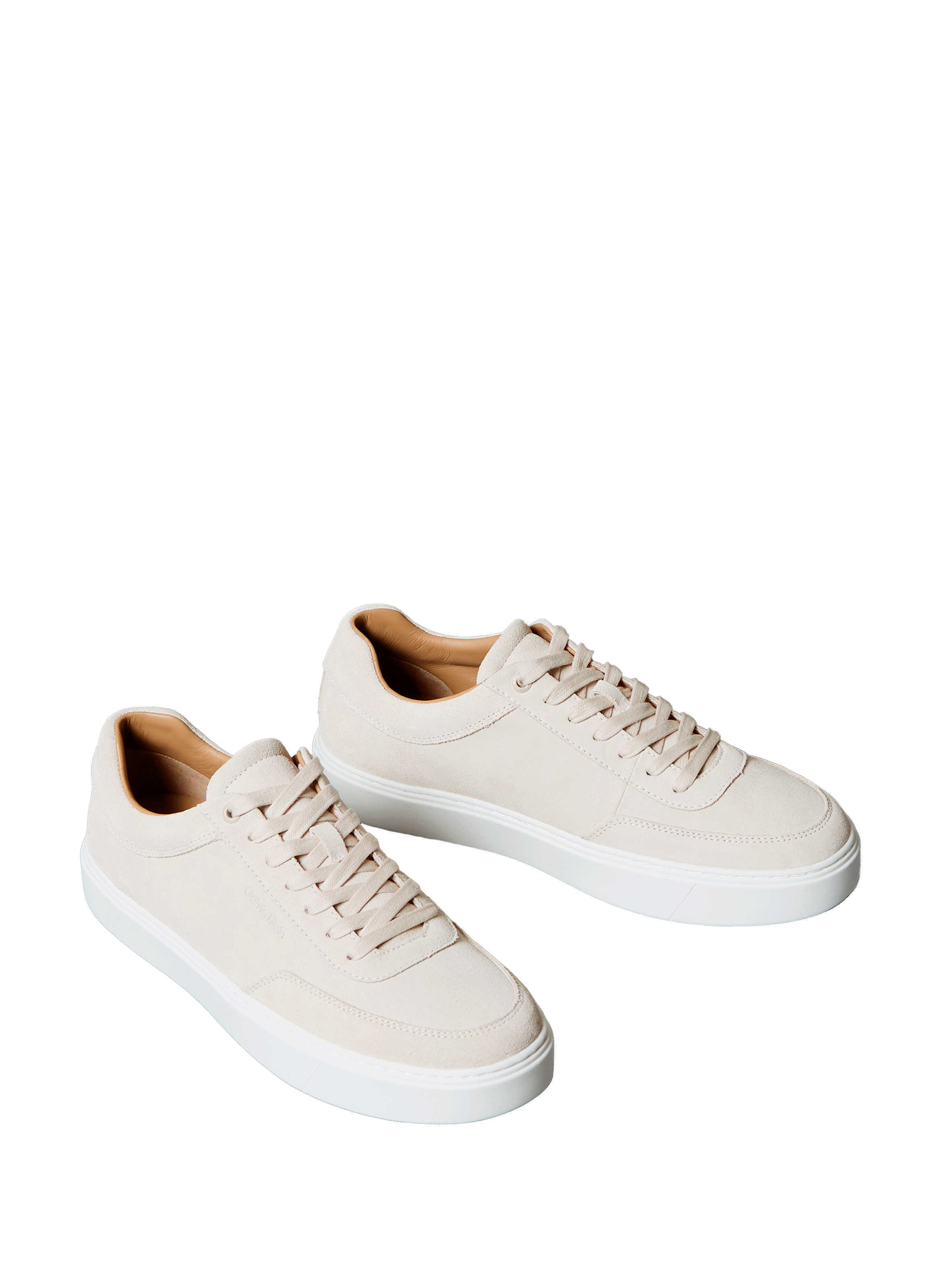 Leather sneakers CALVIN KLEIN Beige