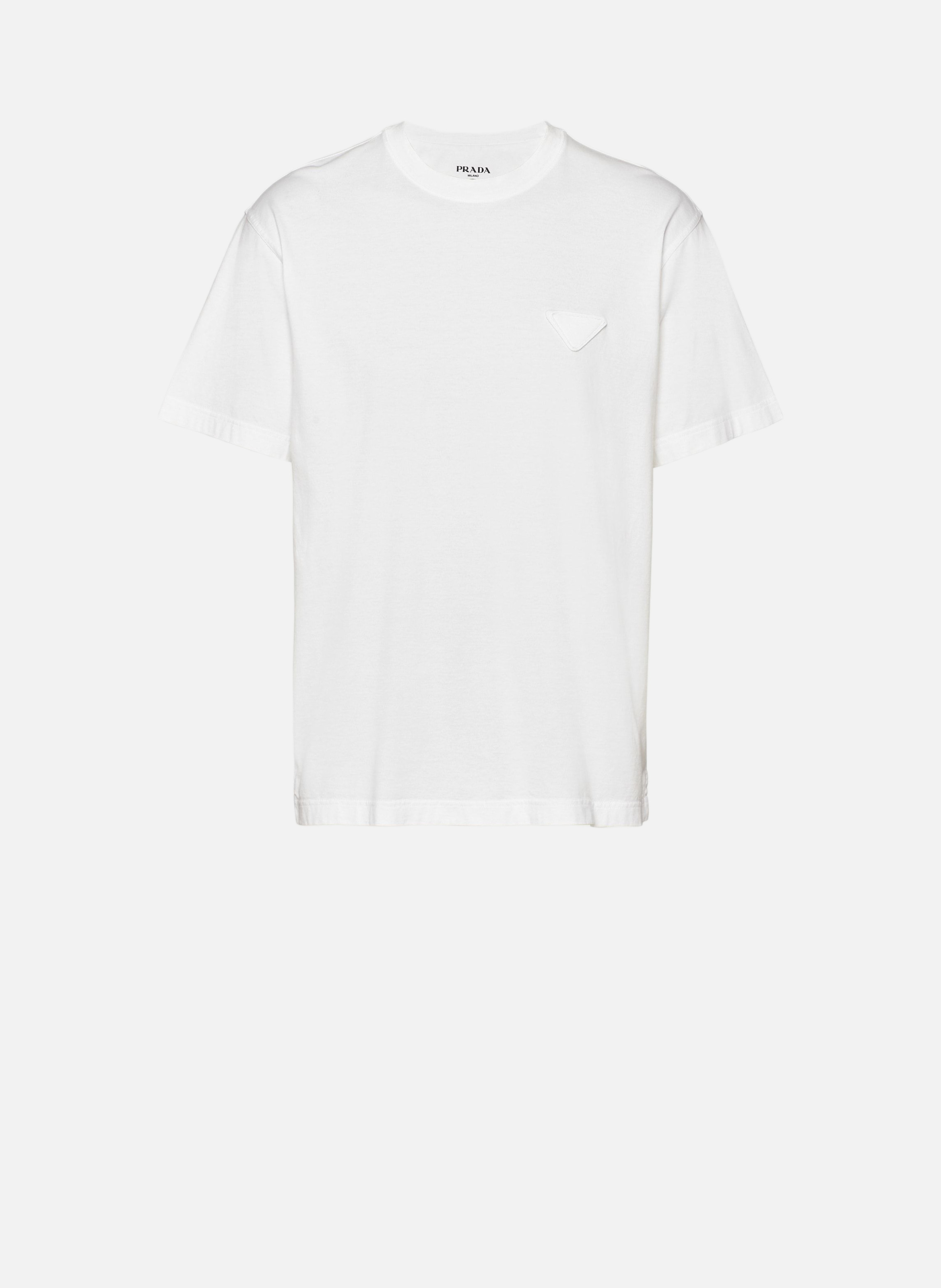 T-shirt en coton PRADA Blanc