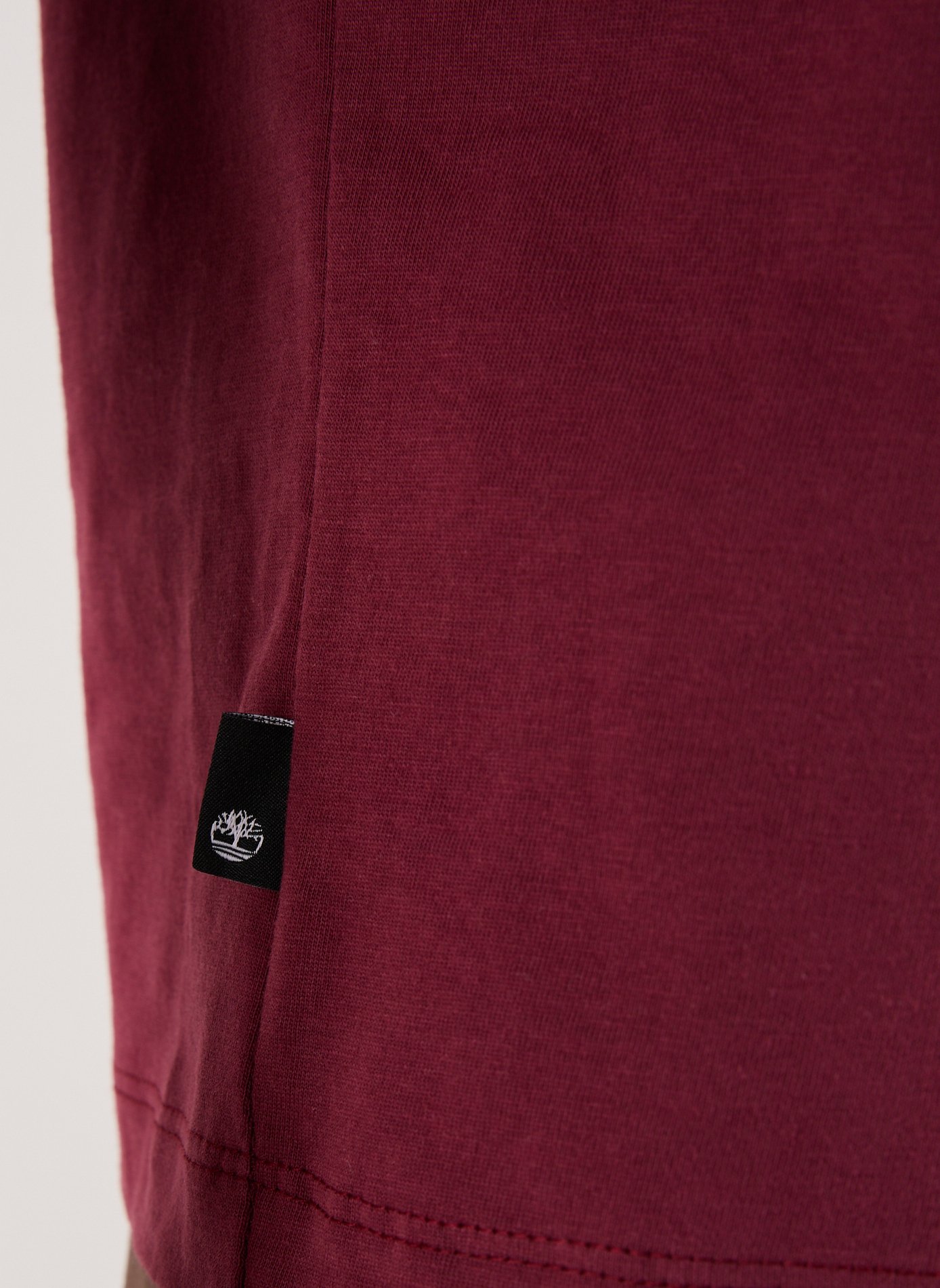 Straight embroidered cotton t-shirt TIMBERLAND Red