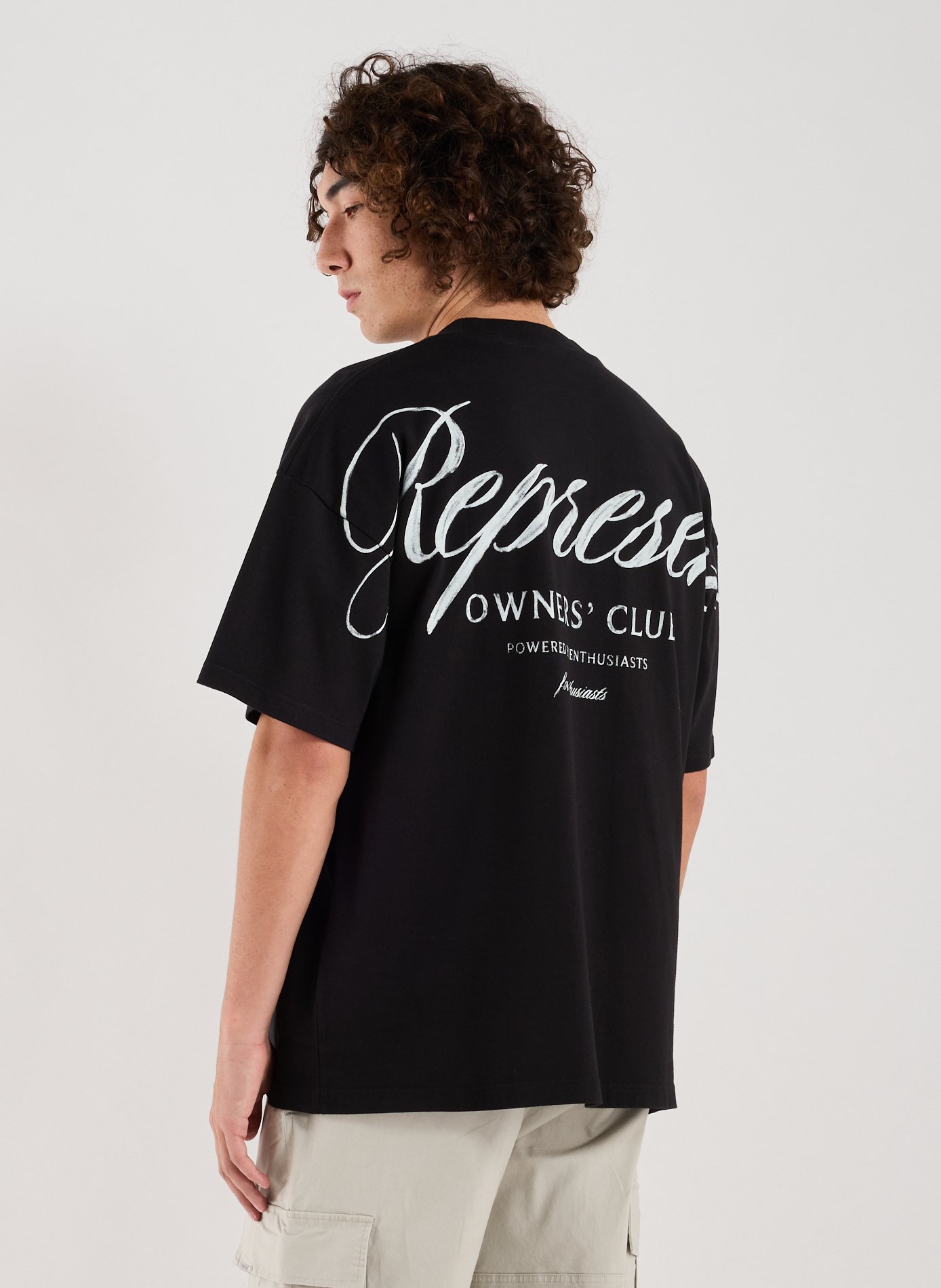 Loose cotton T-shirt REPRESENT Black