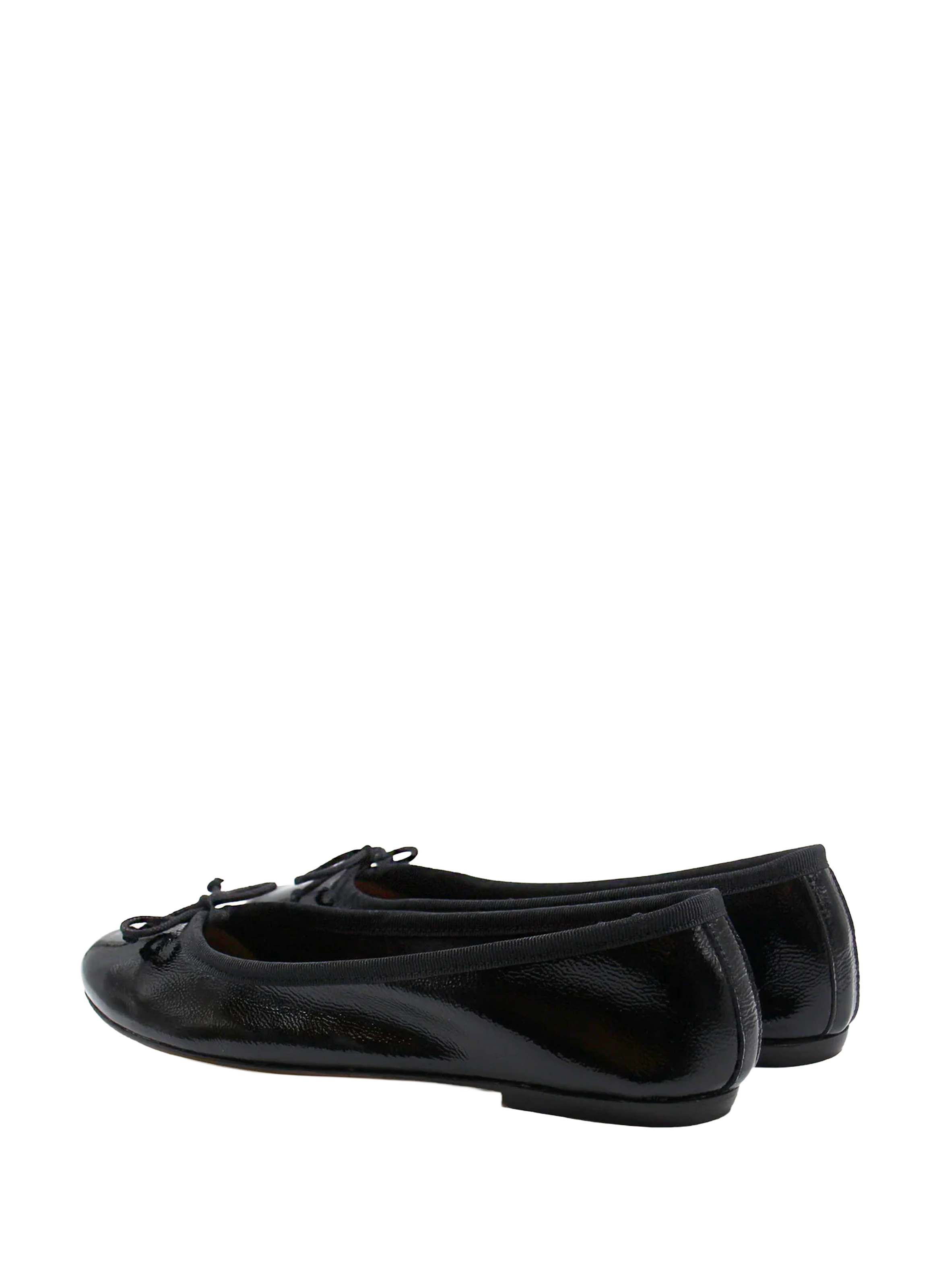 Ballerines en cuir brillant JULES & JENN Noir