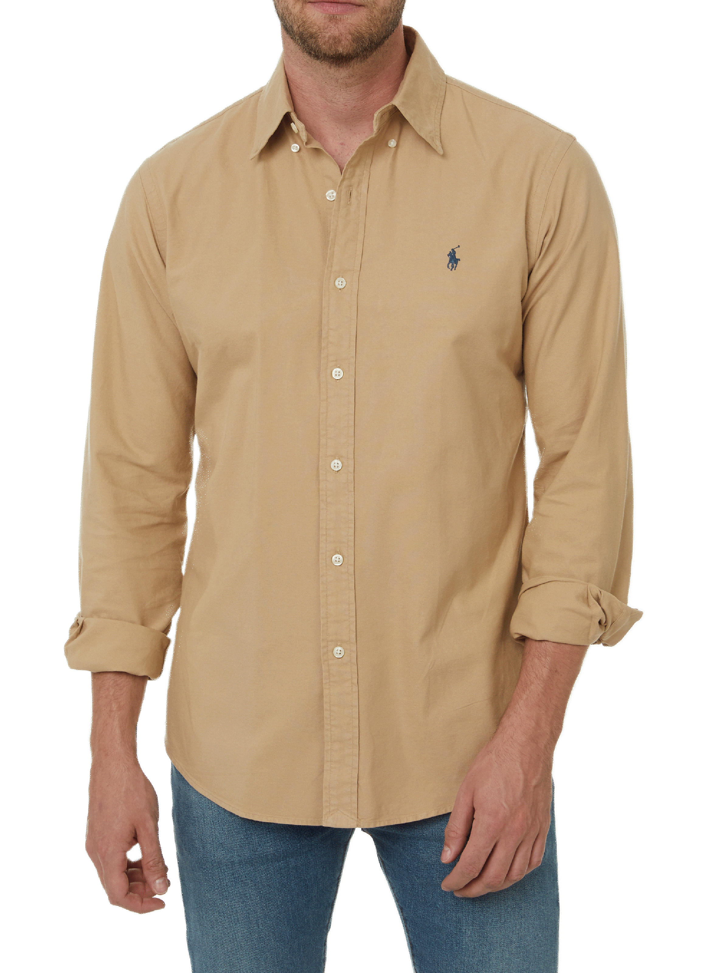 POLO RALPH LAUREN Chemise en coton Beige