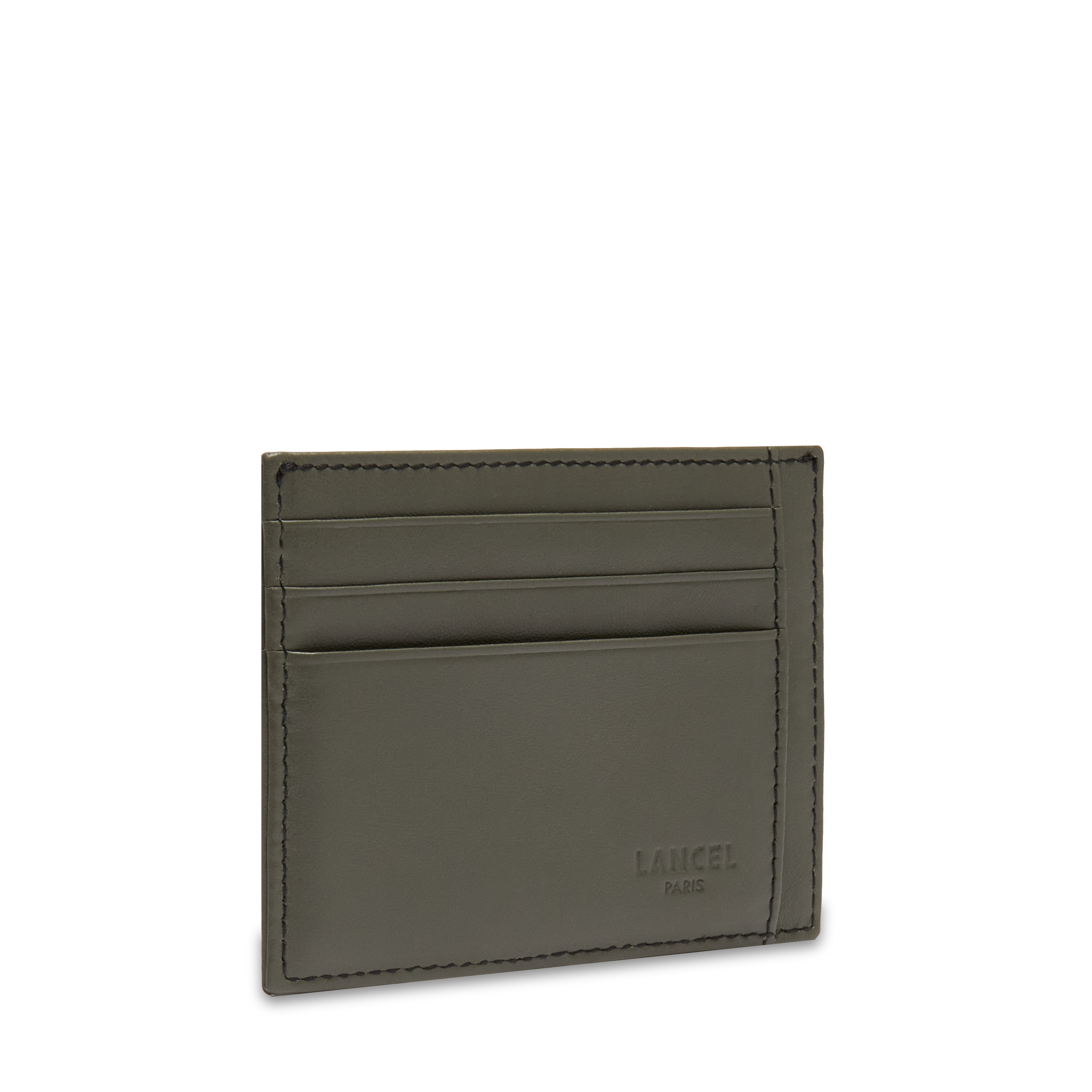 Porte-cartes léon de lancel en cuir LANCEL Noir