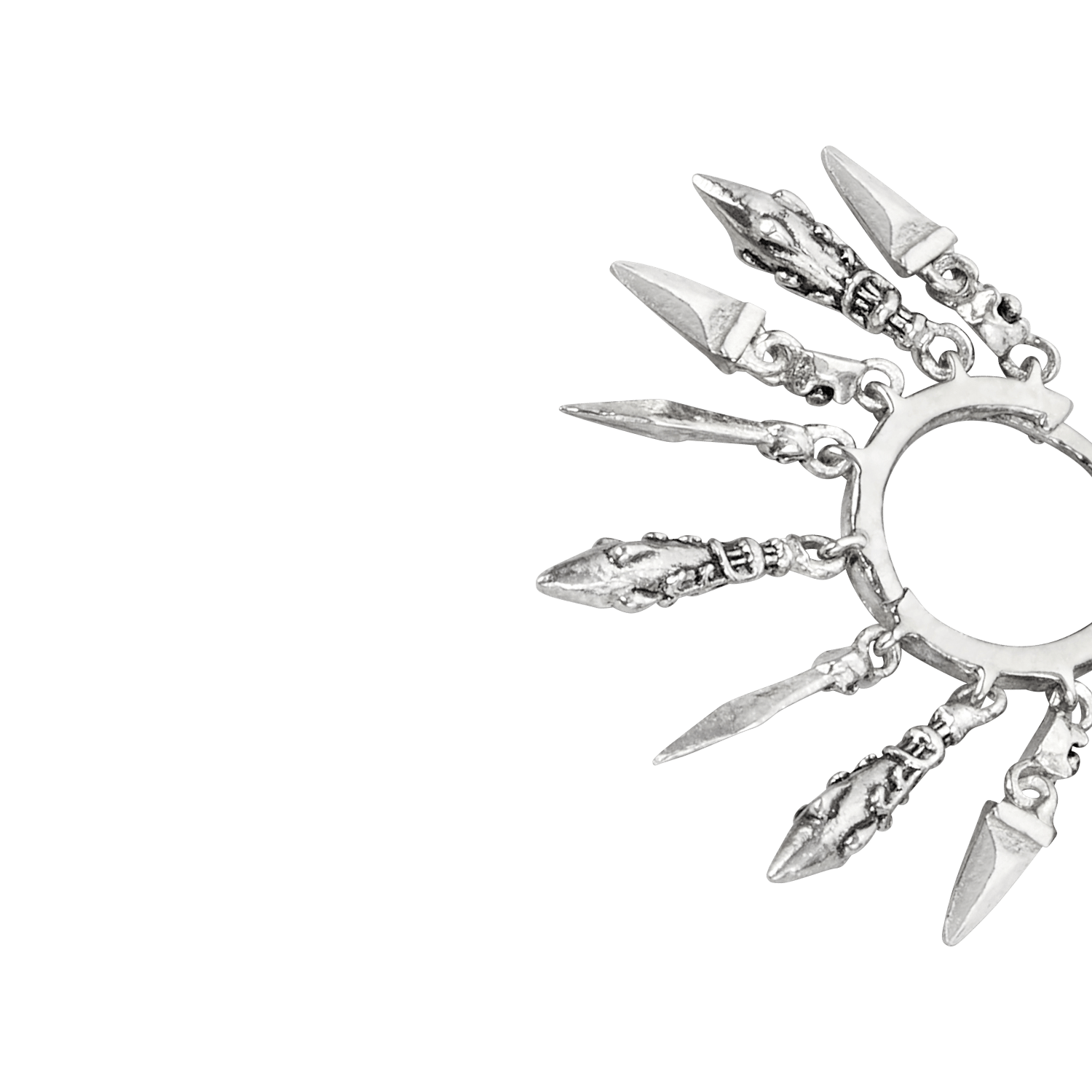 Boucle d'oreille mina BA&SH Argent