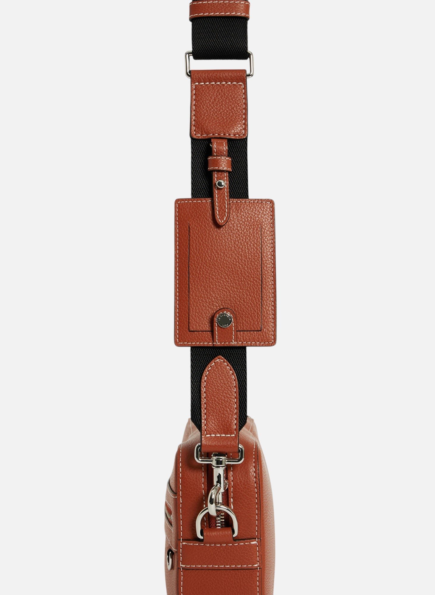 Petite sacoche emile en cuir grainé LE TANNEUR Marron