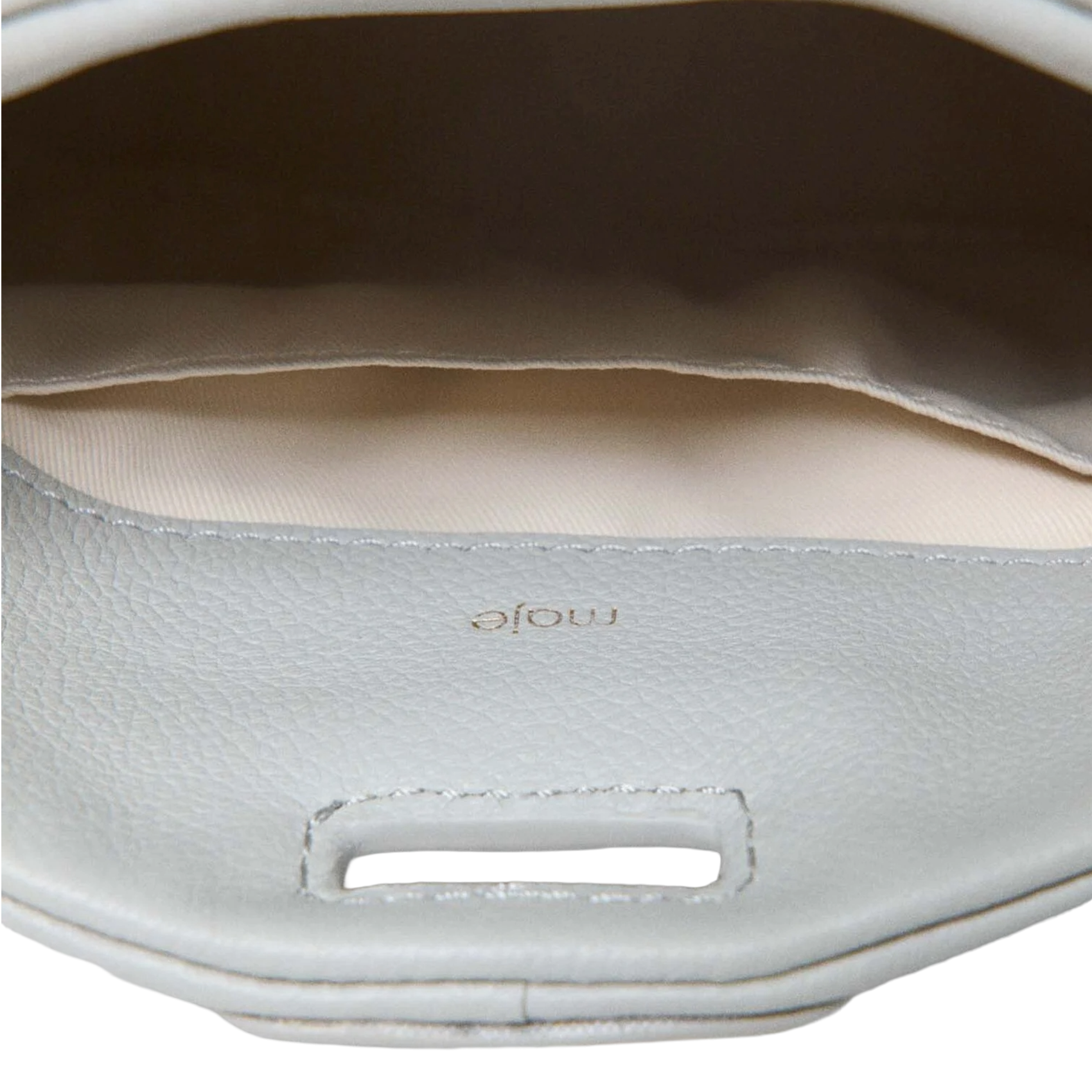 Sac porté épaule en cuir miss m MAJE Gris