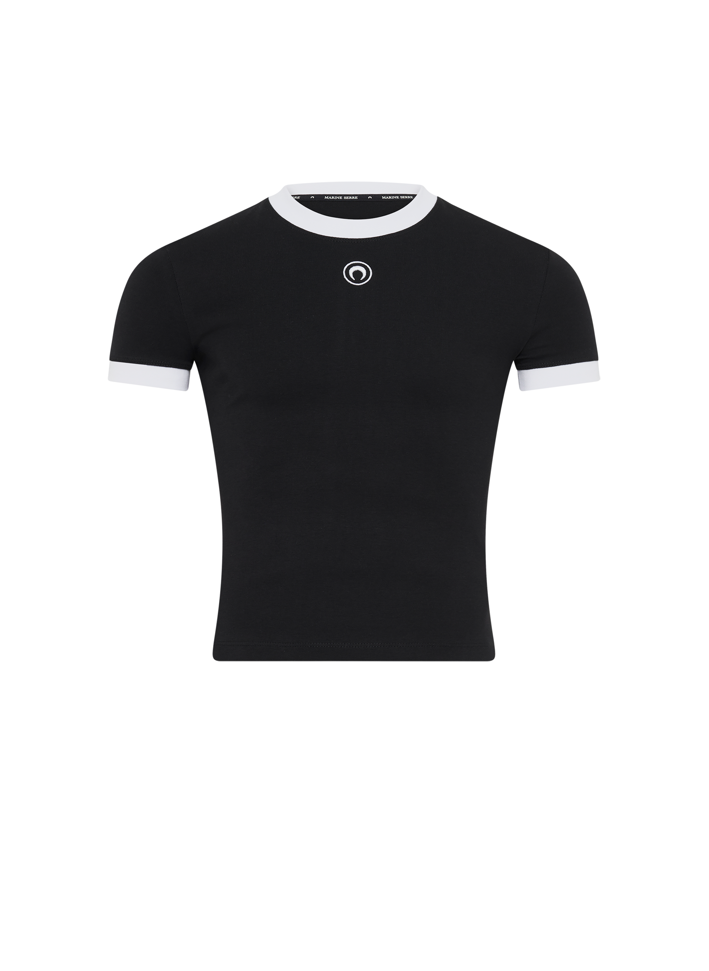 Moon logo jersey fitted t-shirt MARINE SERRE Black