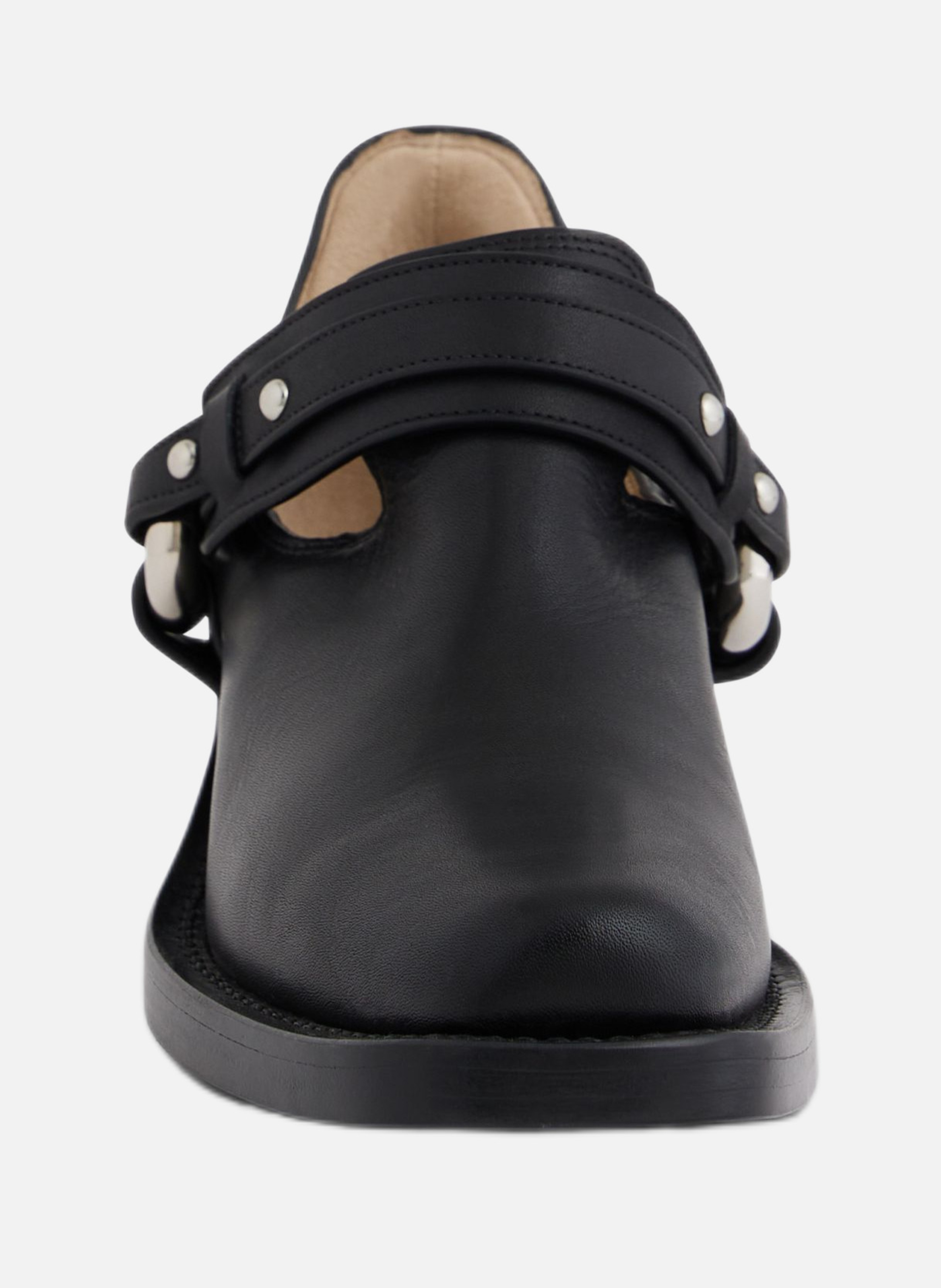 Bottines biker en cuir RABANNE Noir