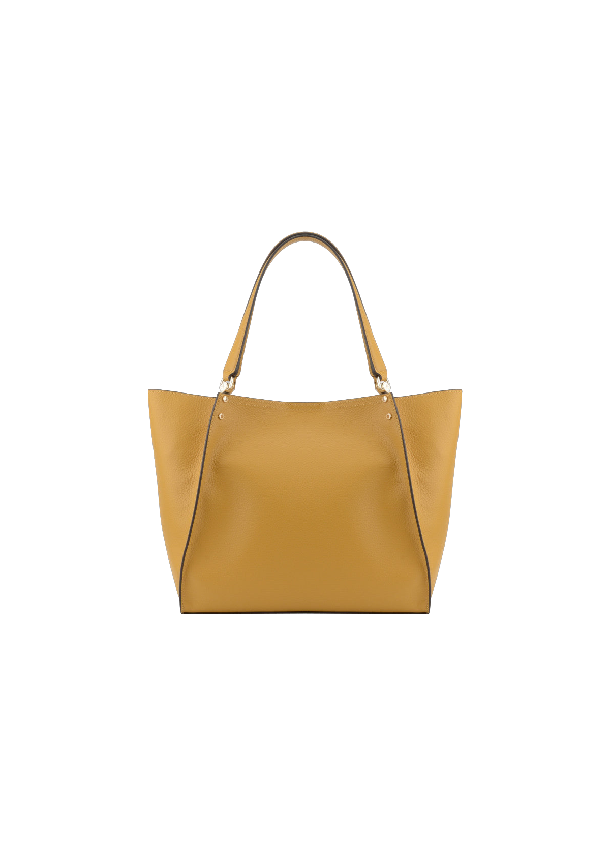 Hebdo | Sac PM en cuir de veau grainé POURCHET Jaune