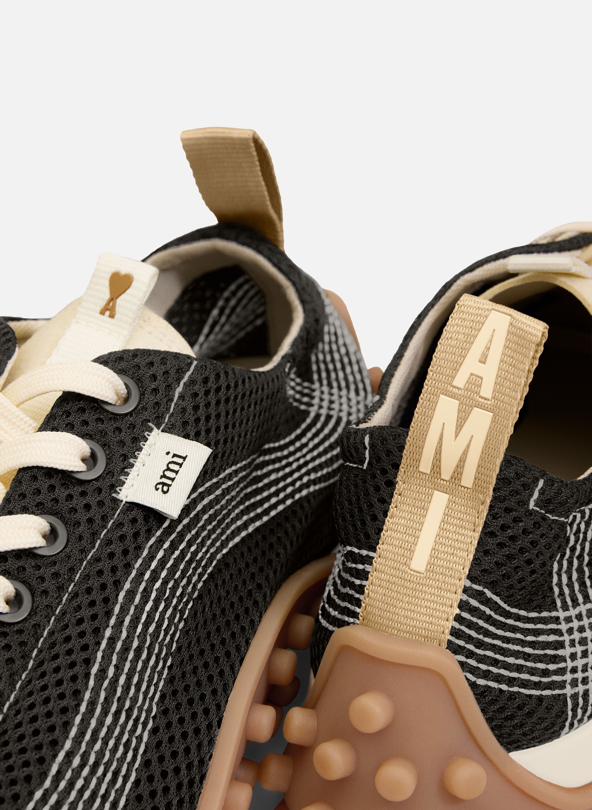 Baskets Mirage En Mesh unisexes AMI PARIS Noir