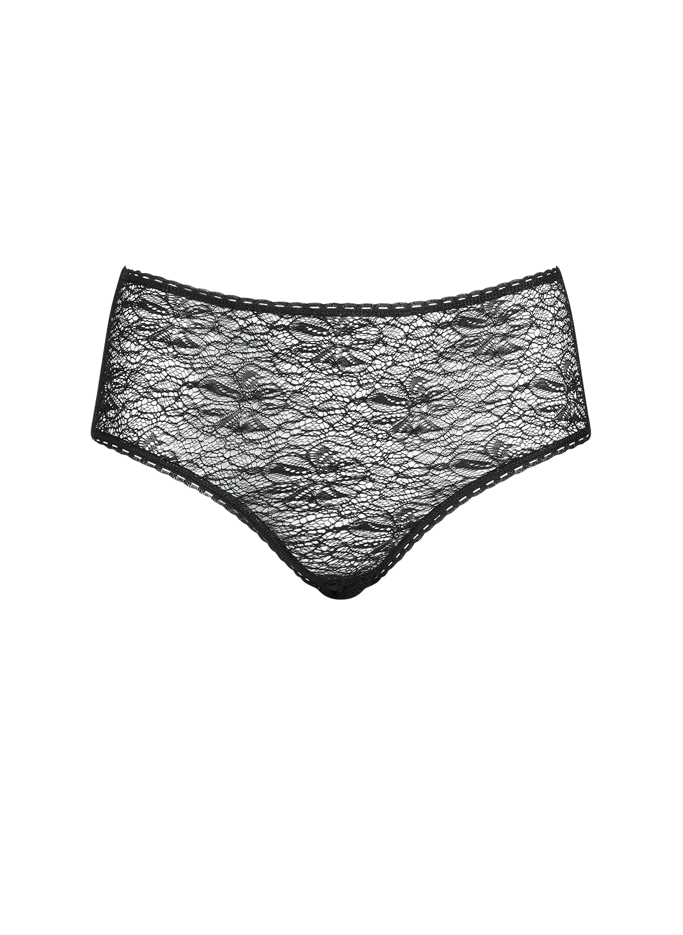 Sheer lace culottes MOMONI Black