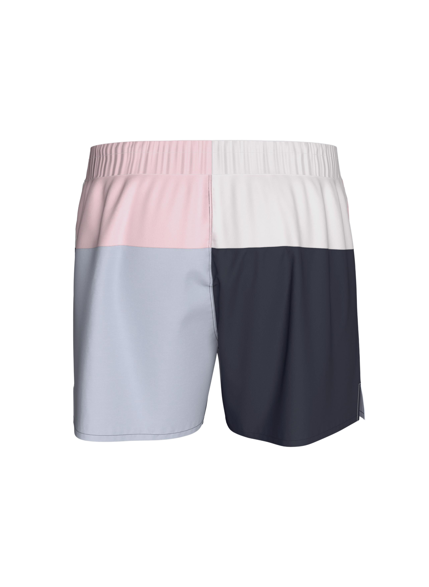 Caleçon en popeline de coton colorblock EDEN PARK Bleu