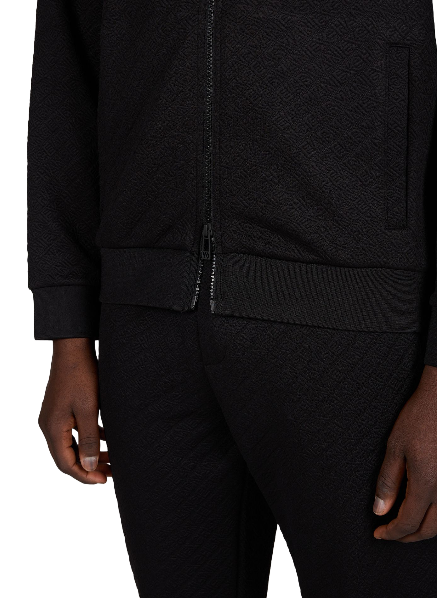 Light jacket with high collar ARMANI EXCHANGE Black