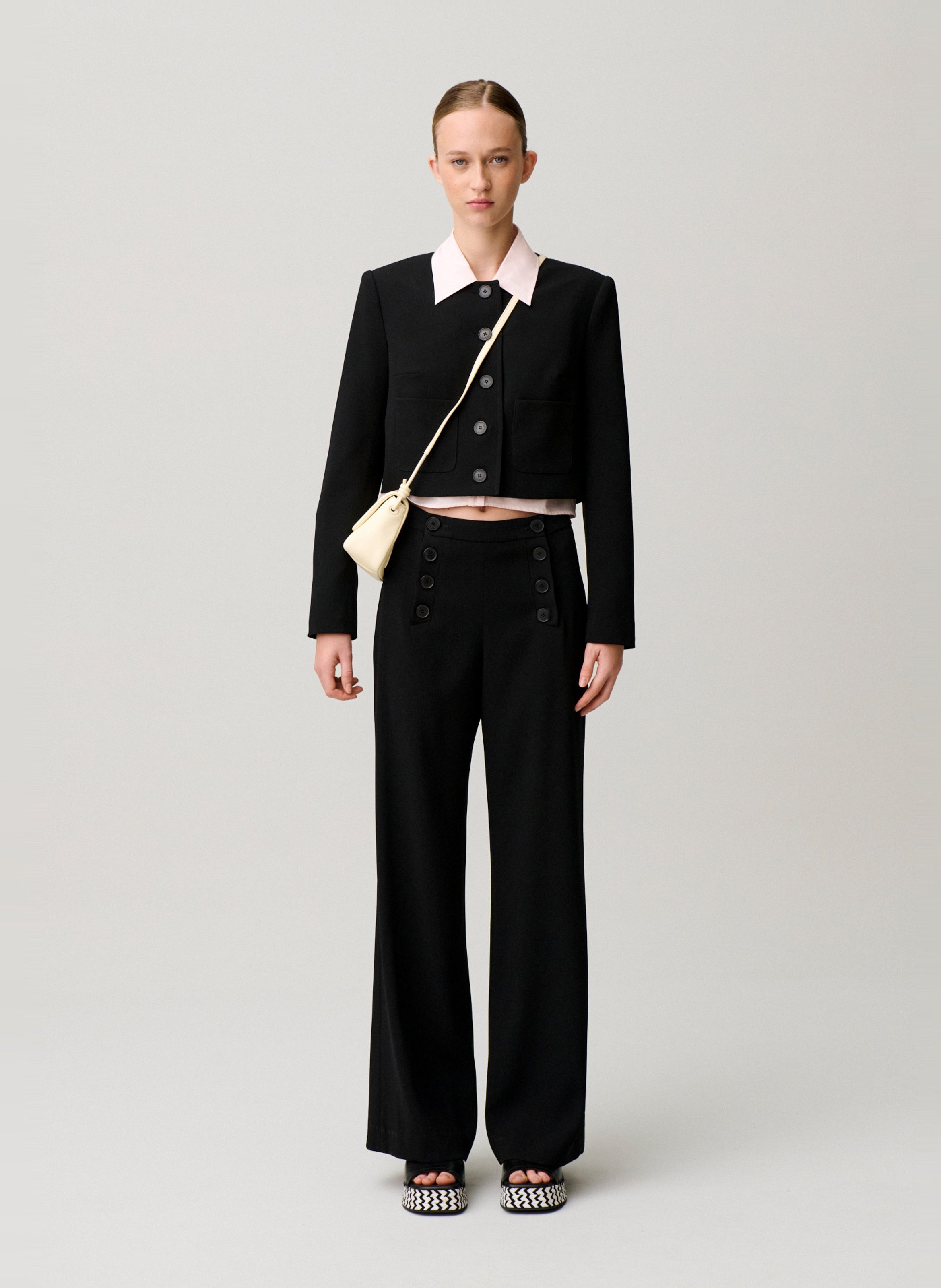 Pantalon droit CLAUDIE PIERLOT Noir