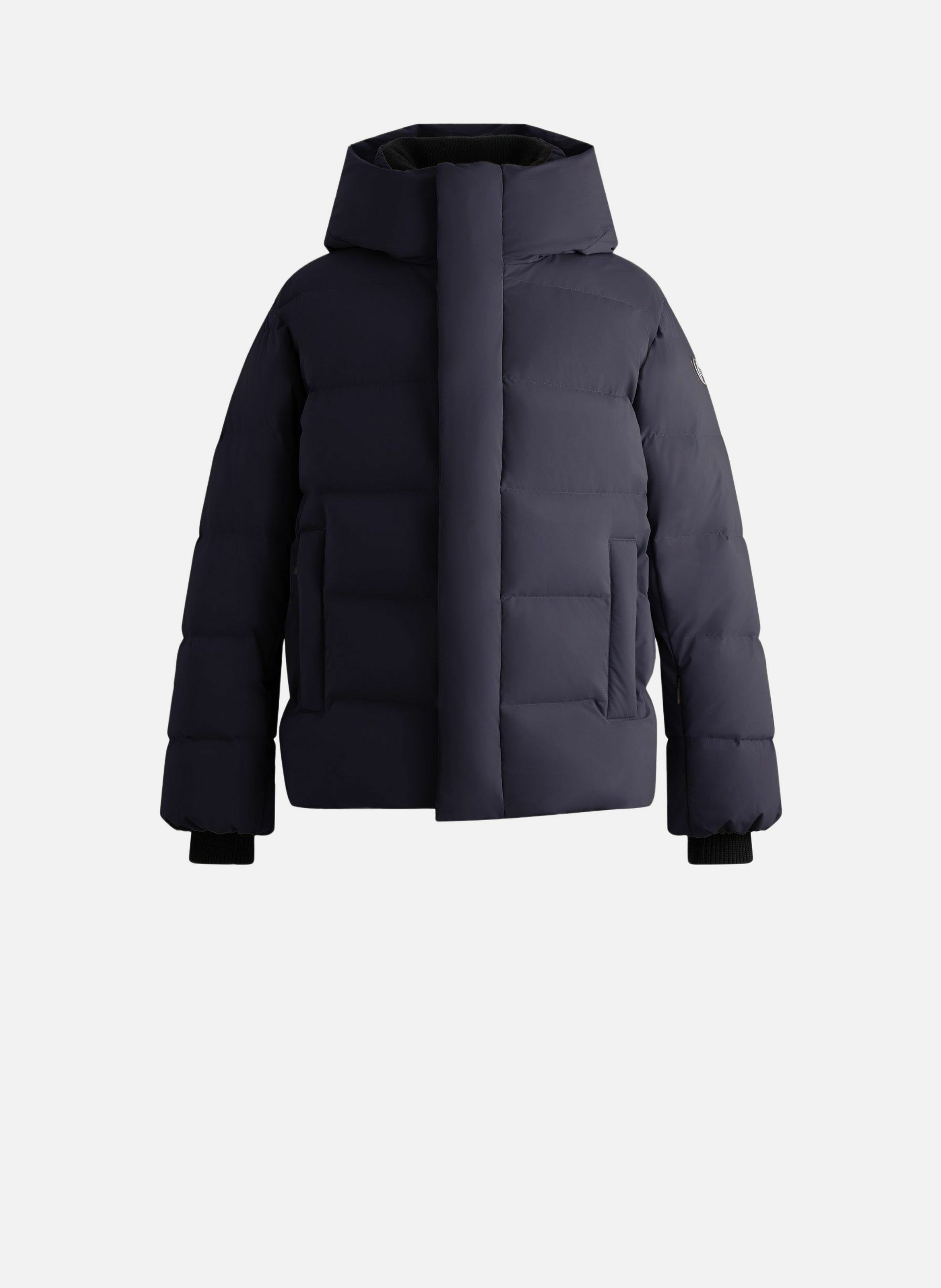 Blouson atila col montant coupe oversize Bleu