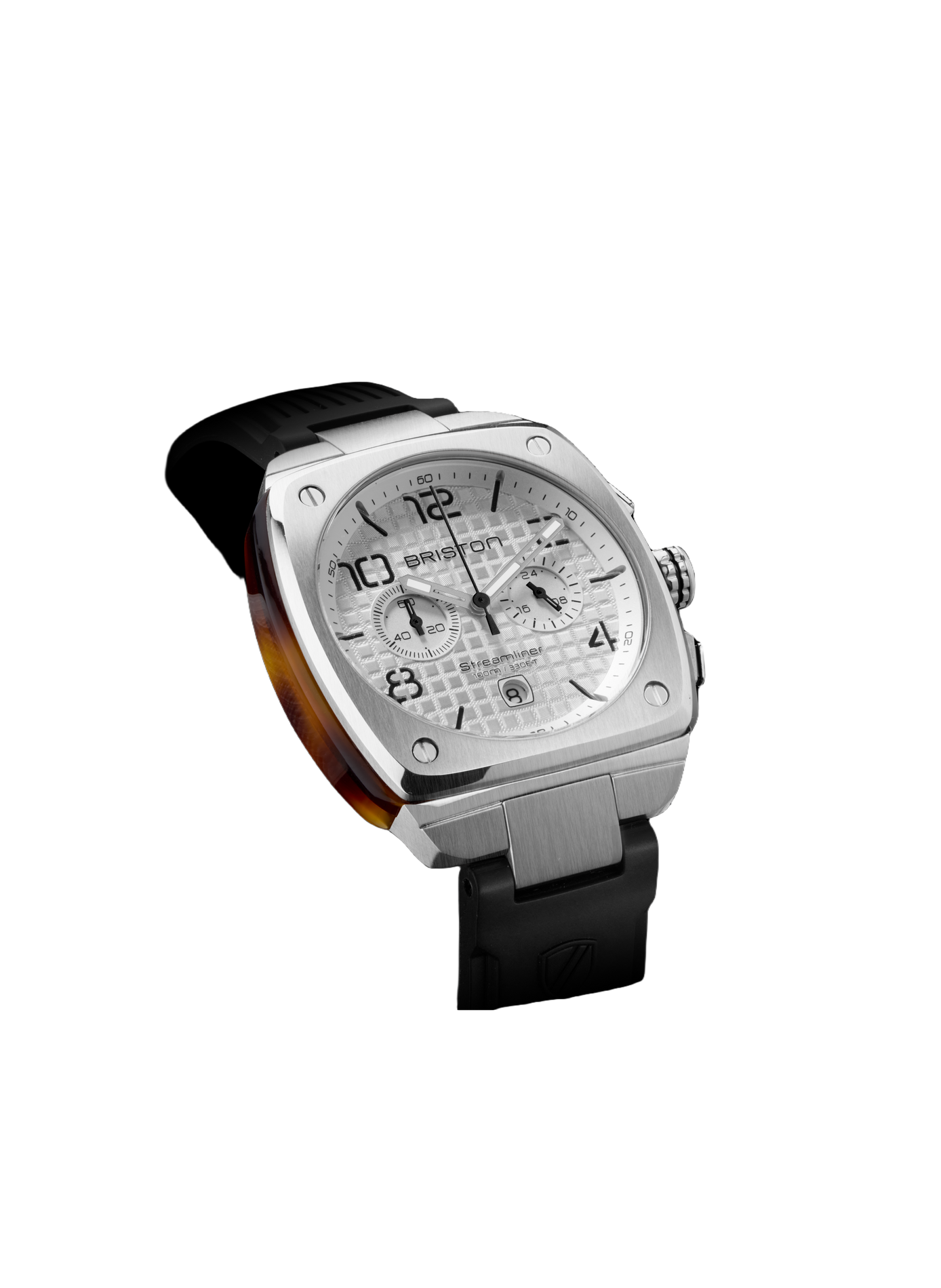 Montre Streamliner Urban en caoutchouc BRISTON Noir