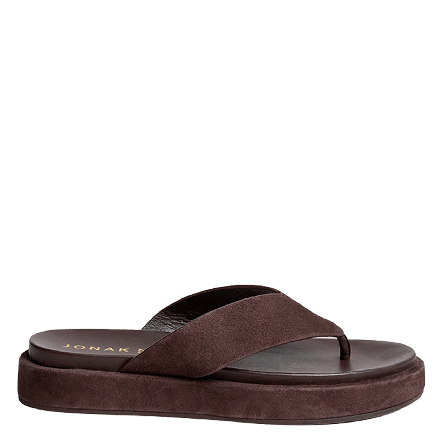 Mules en cuir velours wiwi JONAK Marron