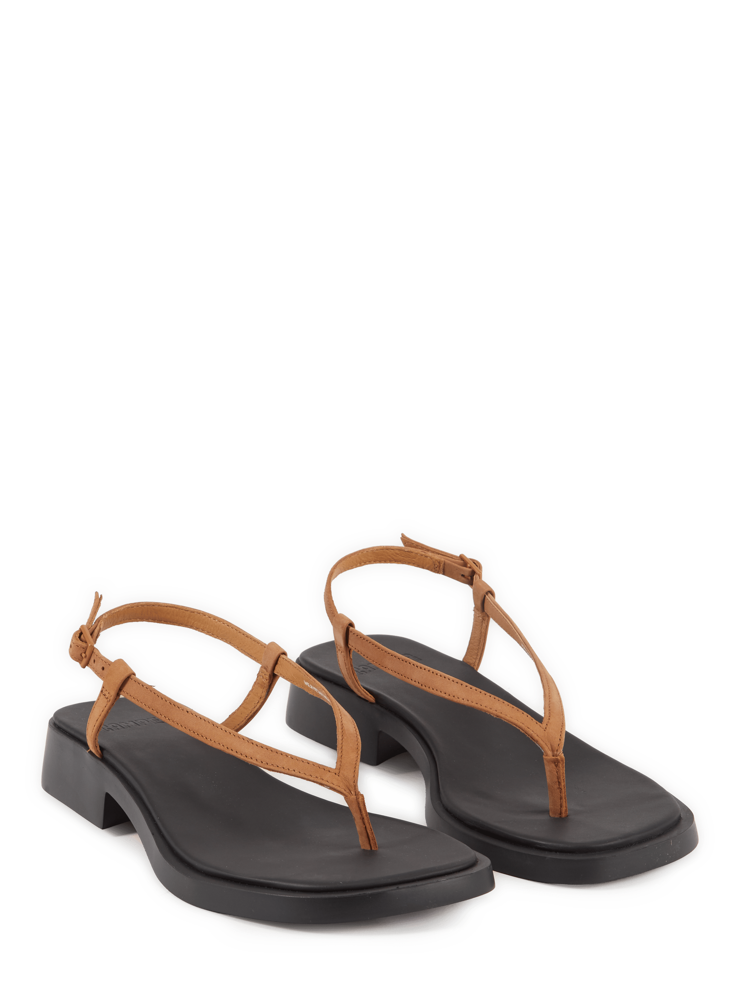 Sandales Dana en cuir CAMPER Marrone