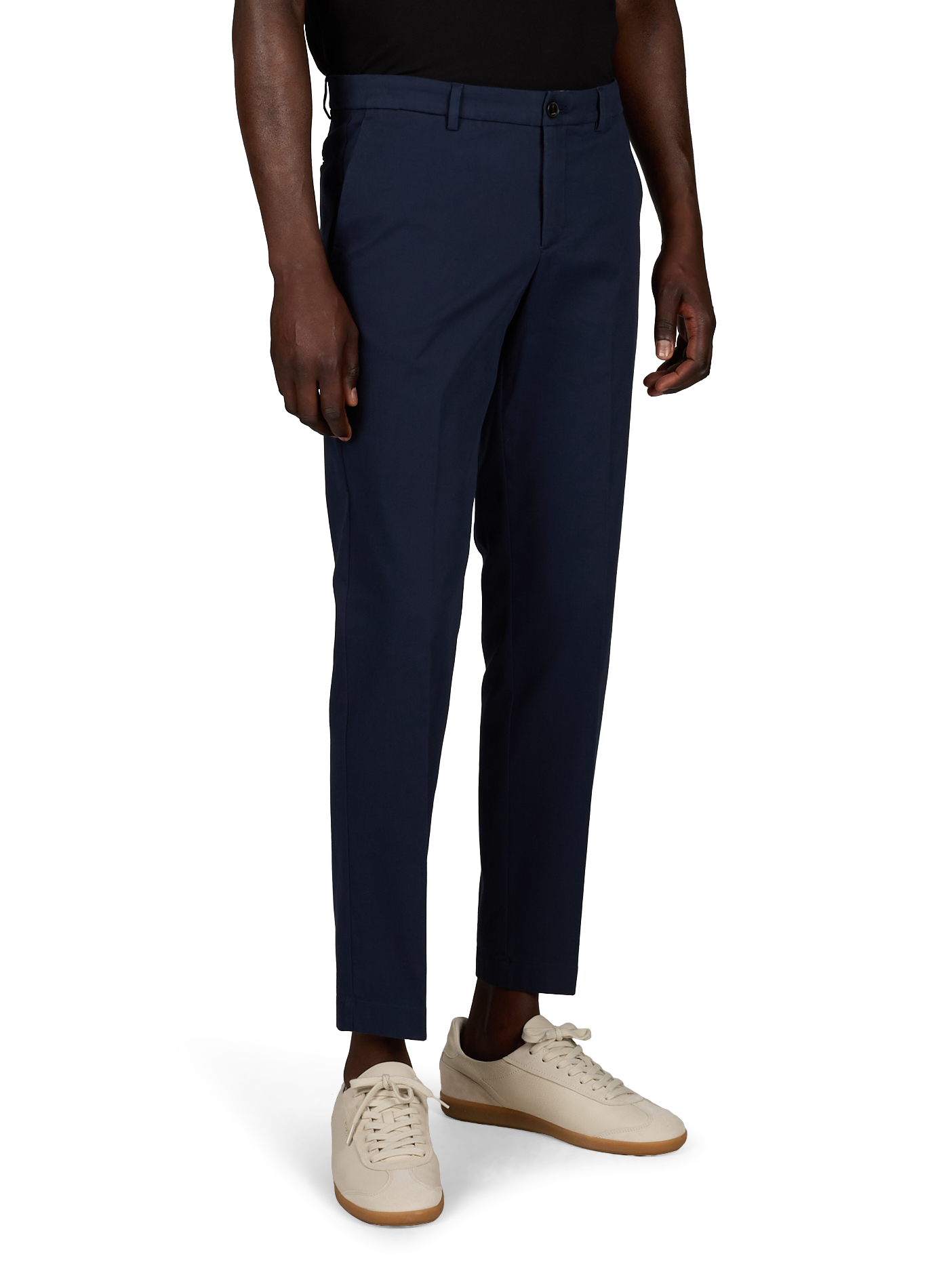 Chino-Slim-Fit-Hose Brera aus Baumwollmischung CRUNA Blau