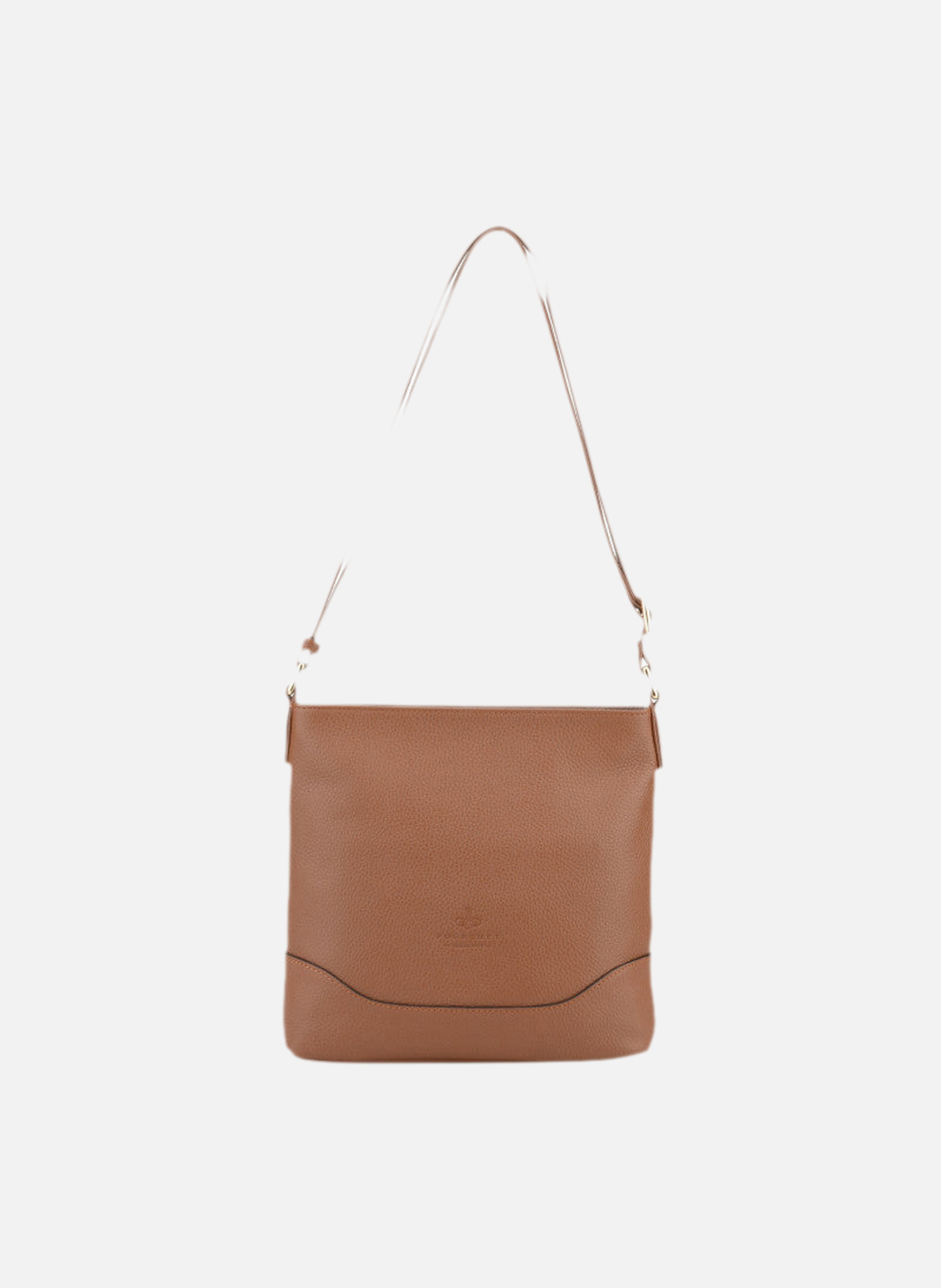110 magnet | sac porté croisé en cuir de veau grainé POURCHET Doré