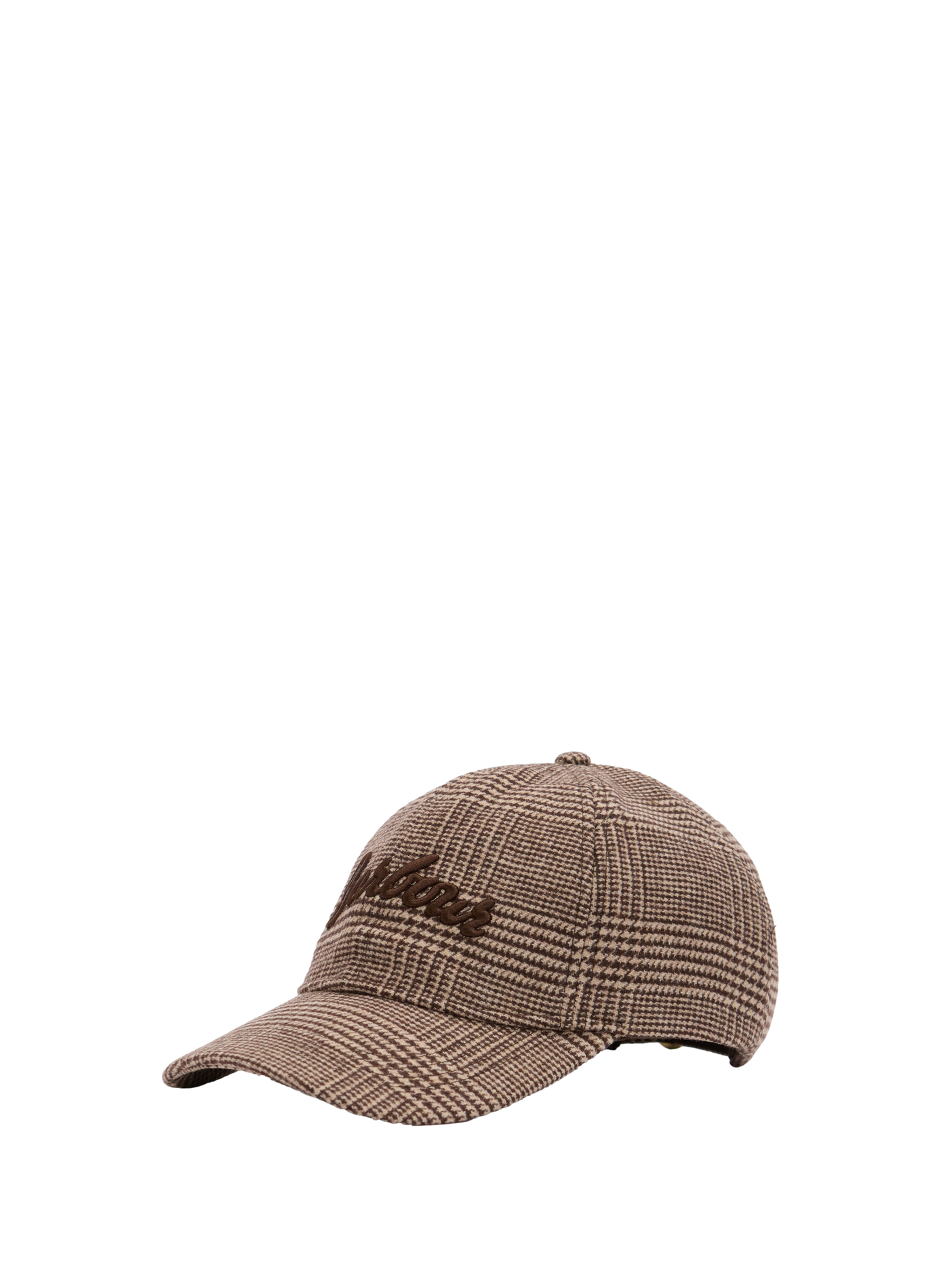 Embroidered wool blend cap BARBOUR Brown