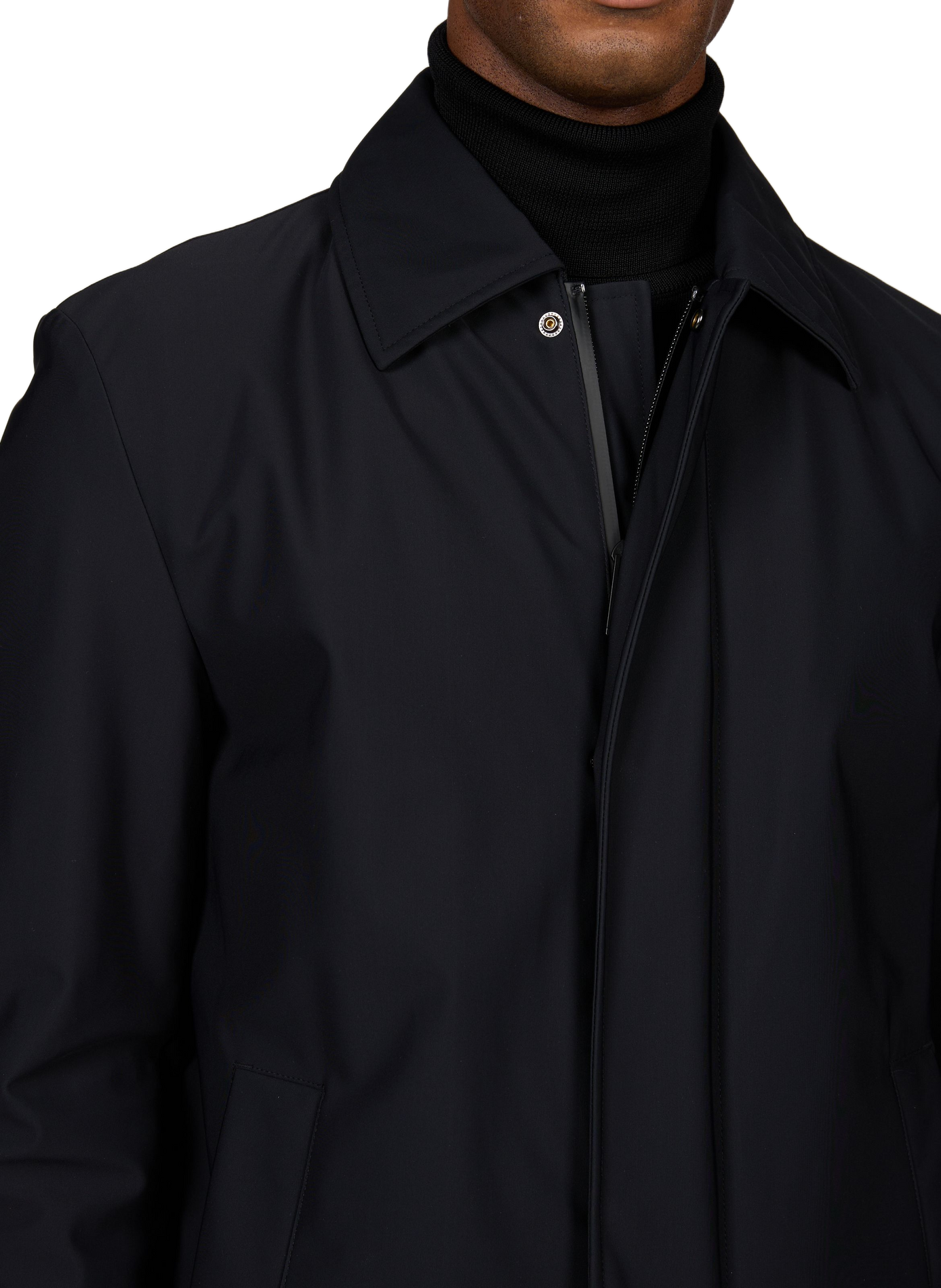 Lange rechte parka met klassieke kraag STRELLSON Blauw