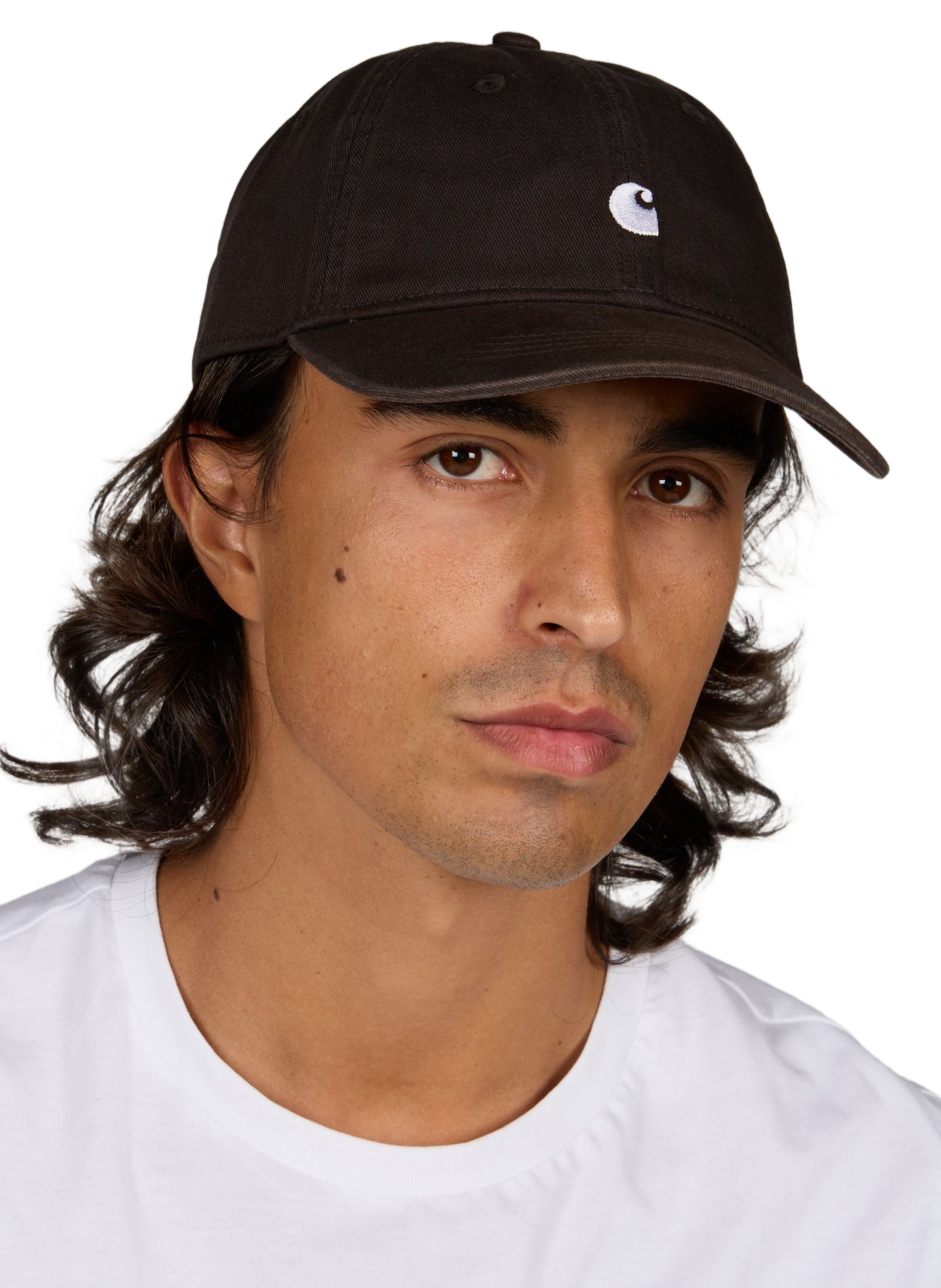 Embroidered cotton baseball cap CARHARTT WIP Brown