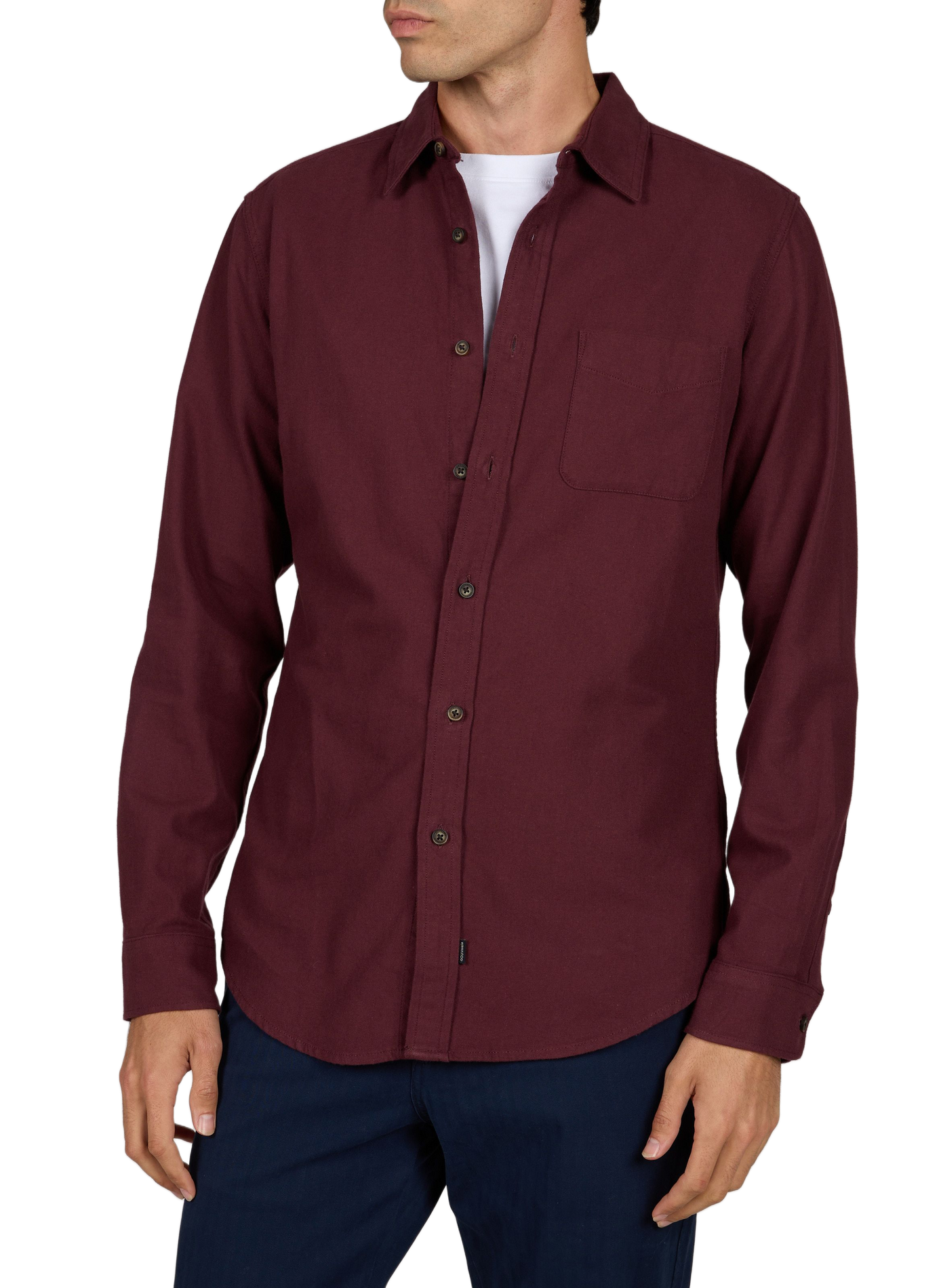 Chemise droite en coton DOCKERS Rouge