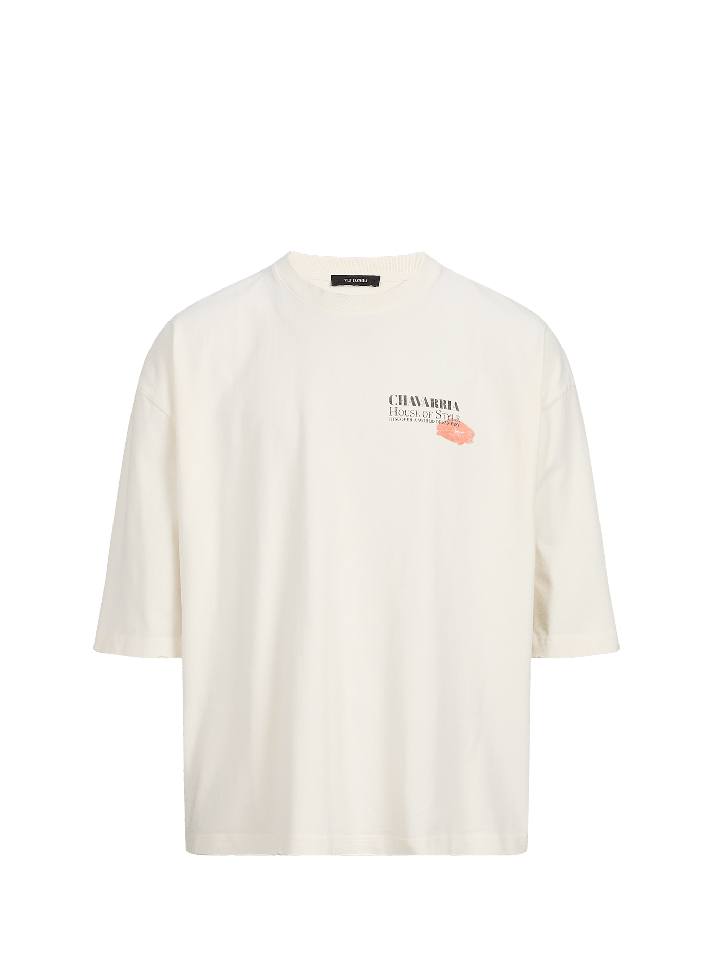 Gerader Baumwoll-T-Shirt WILLY CHAVARRIA Beige