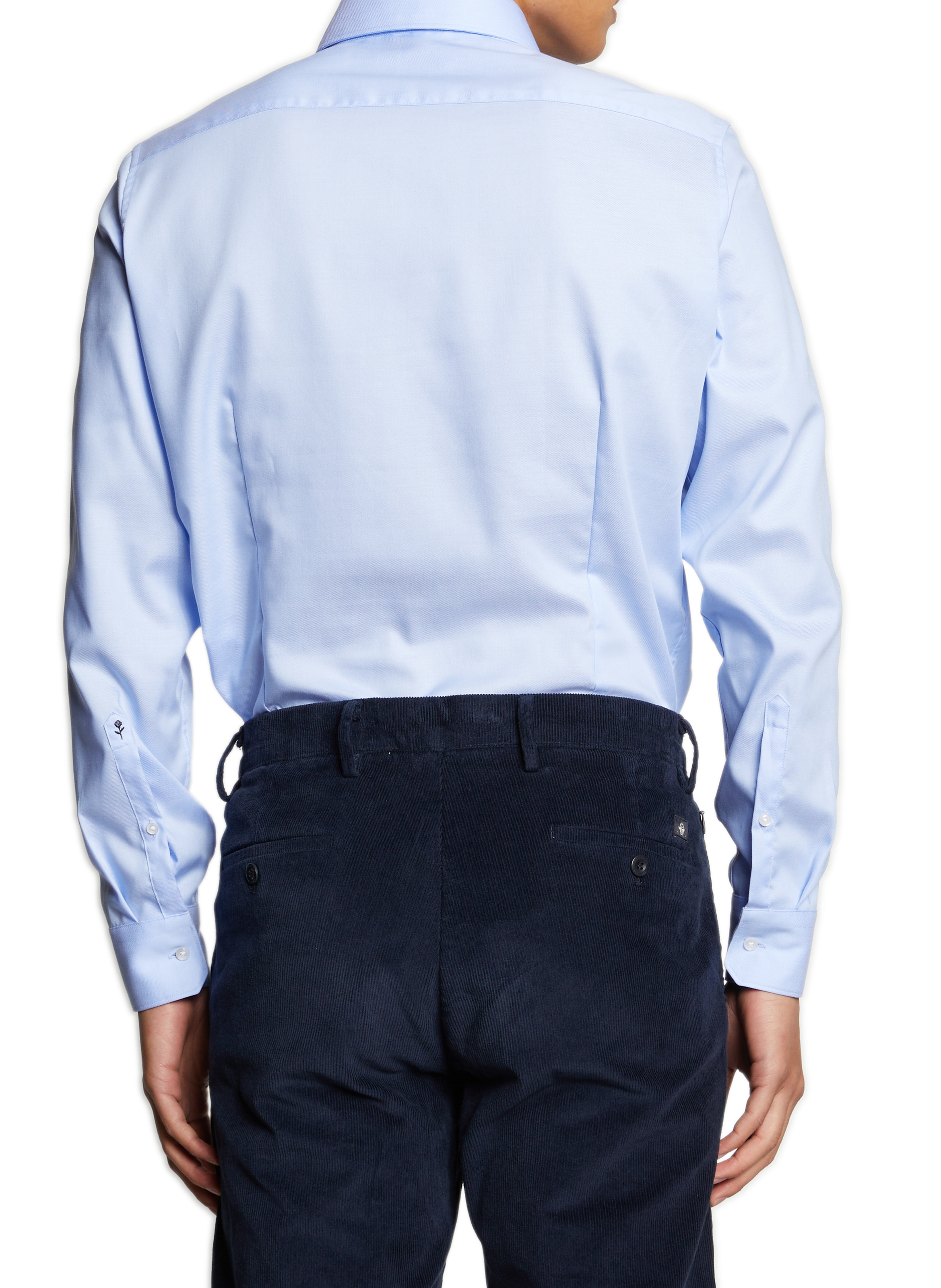 Slim fit overhemd zonder strijken SEIDENSTICKER Blauw