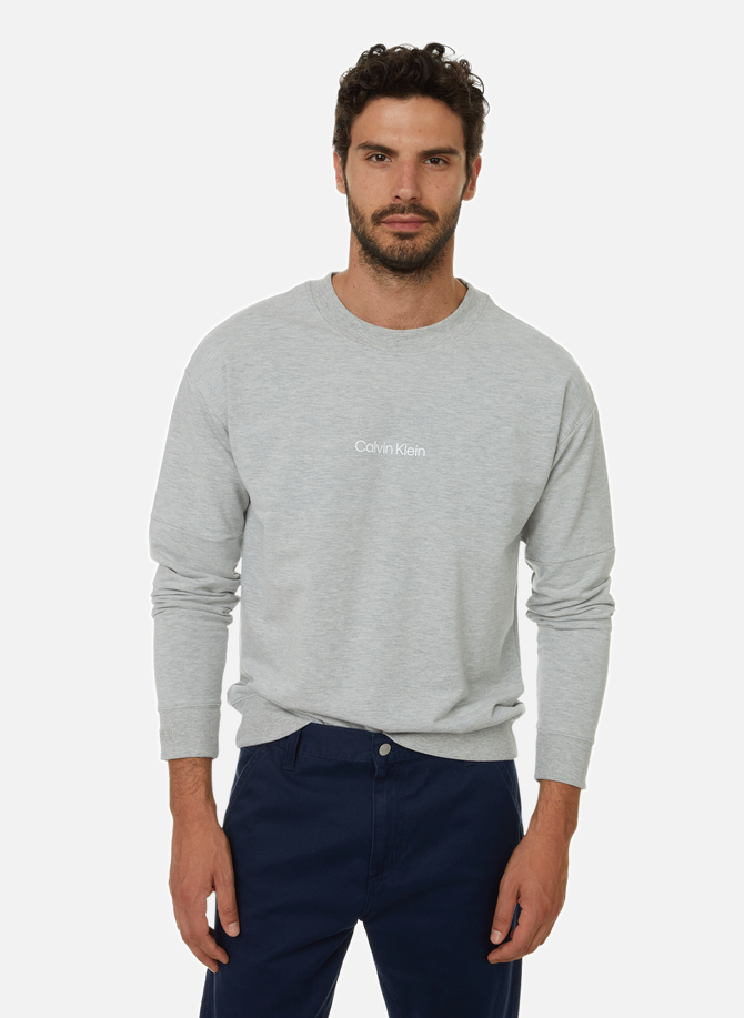 CALVIN KLEIN recycled cotton and polyester sweatshirt