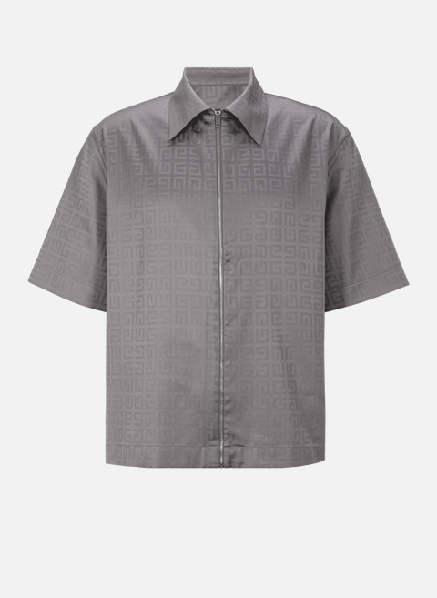 Monogram cotton shirt GrayGIVENCHY 