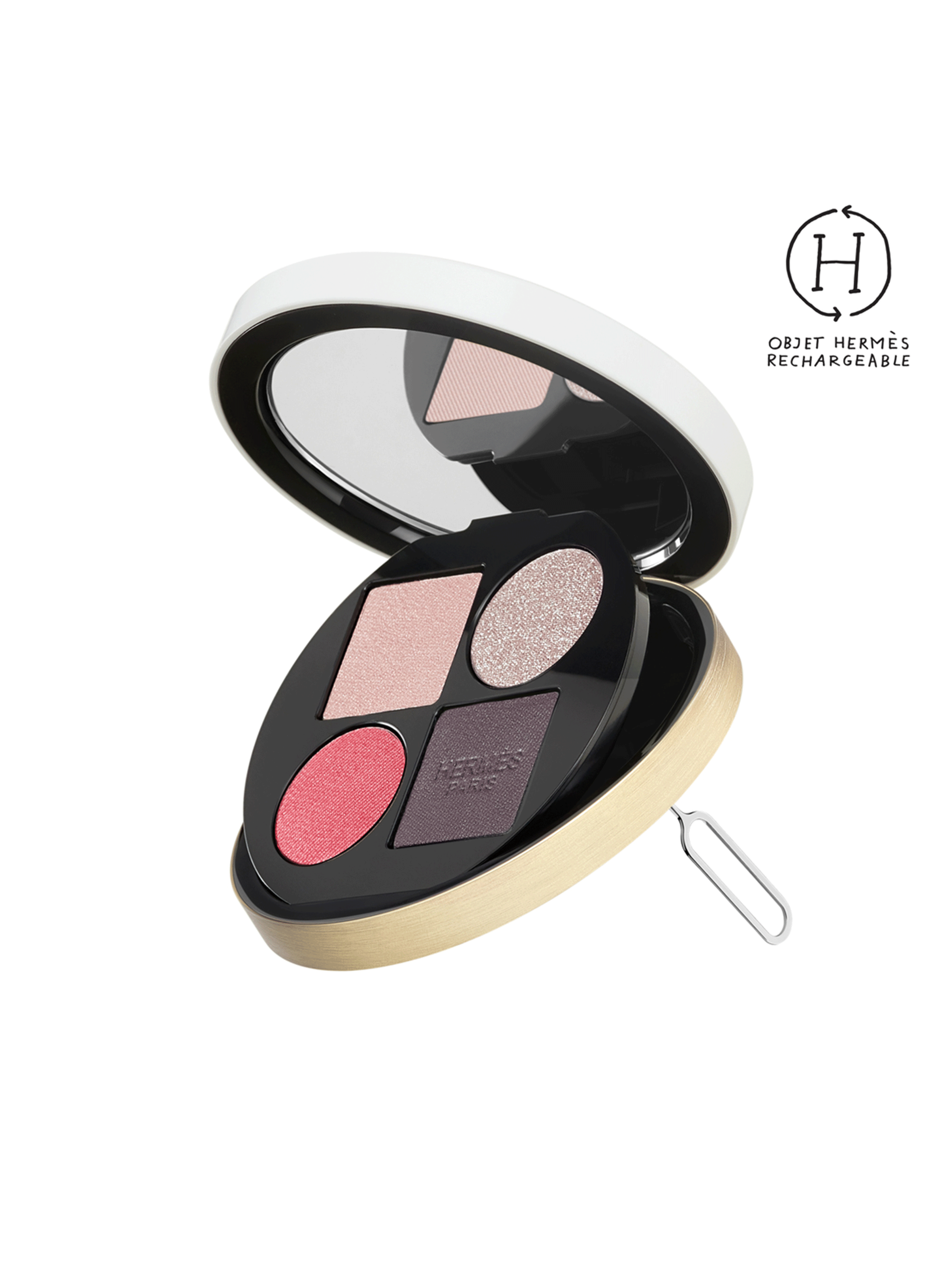 Ombres d?Hermès quad eyeshadow palette, Ombres Pétales HERMÈS Ombres pétales