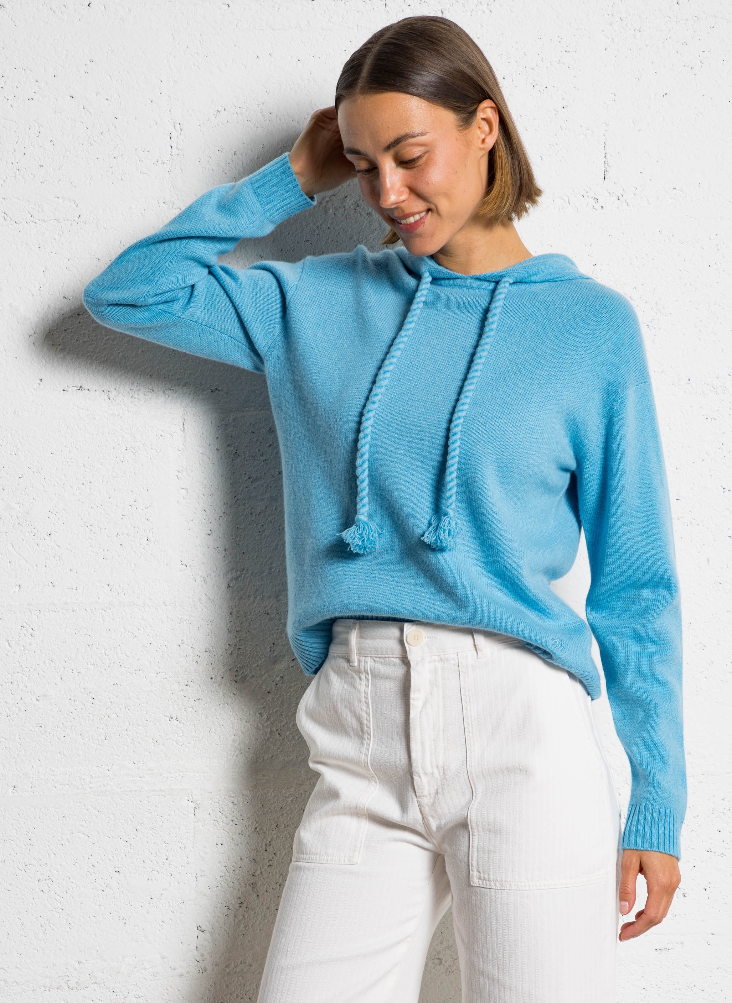 Pull oversize en cachemire bakia KUJTEN Bleu