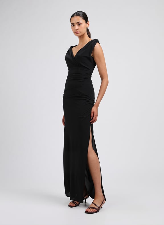 La robe Rita longue Noir by JACQUEMUS JACQUEMUS La robe Rita longue Noir