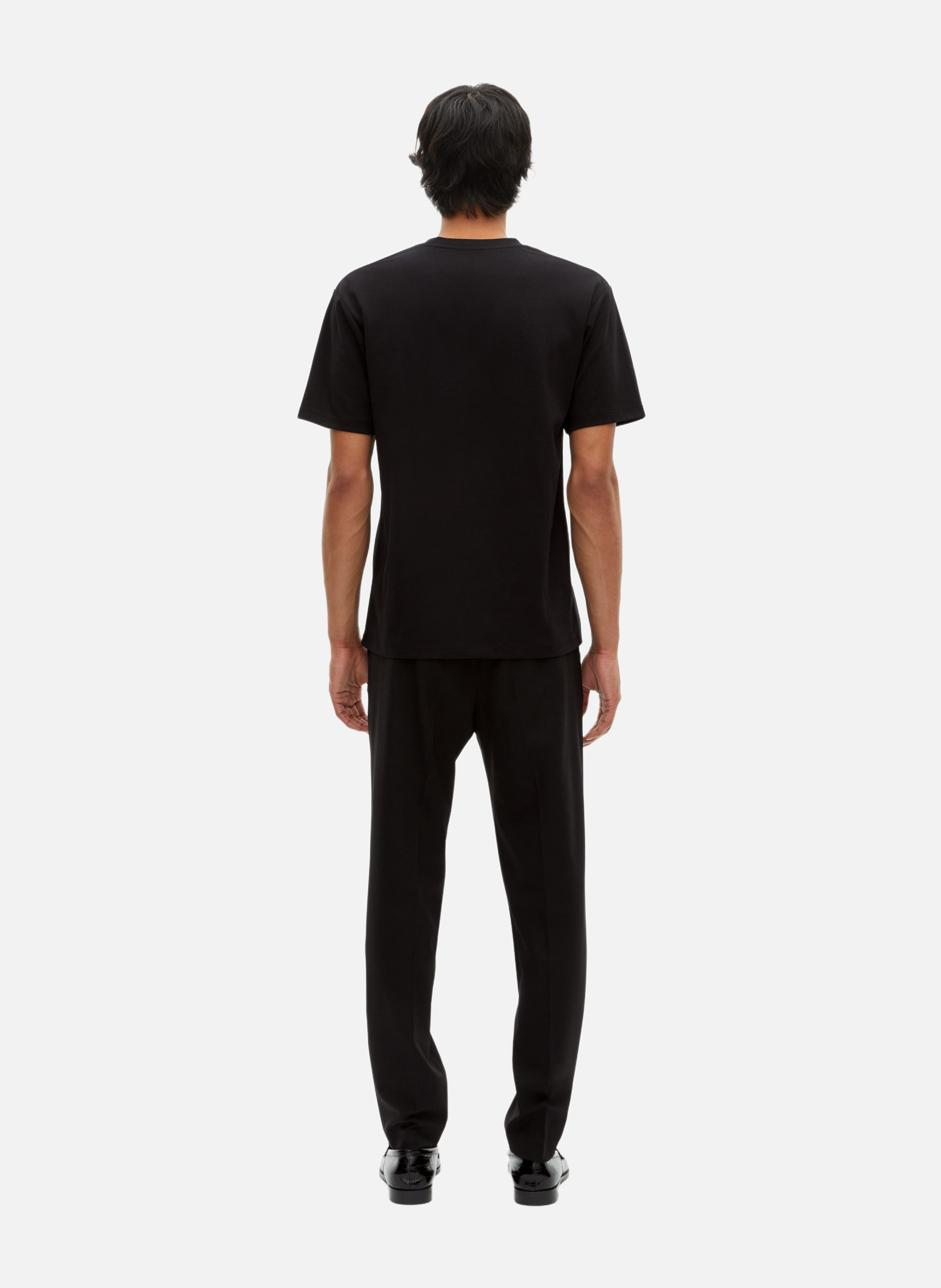 T-shirt mixte droit uni unisexe THE KOOPLES Noir