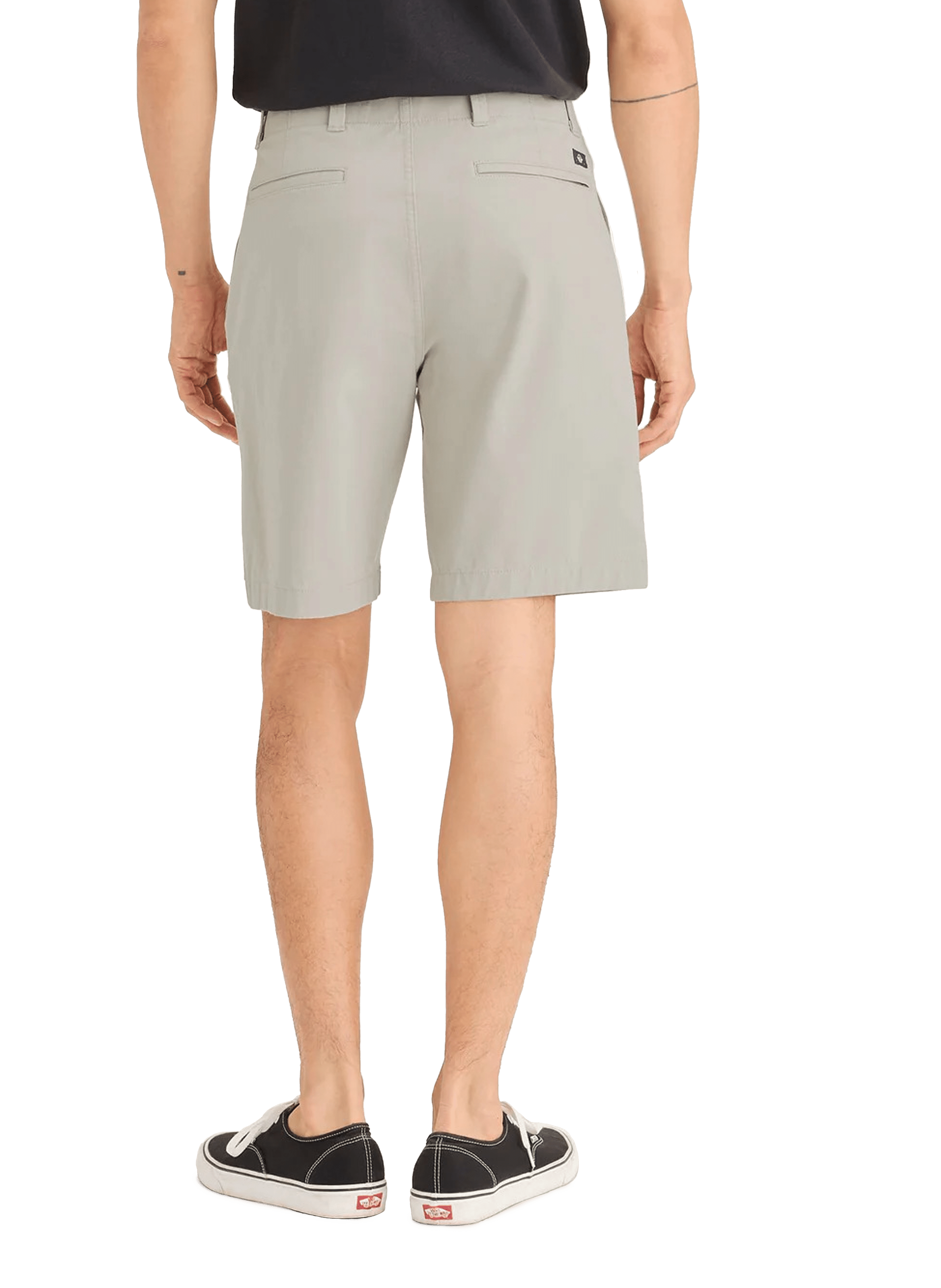 Short uni en coton Beige