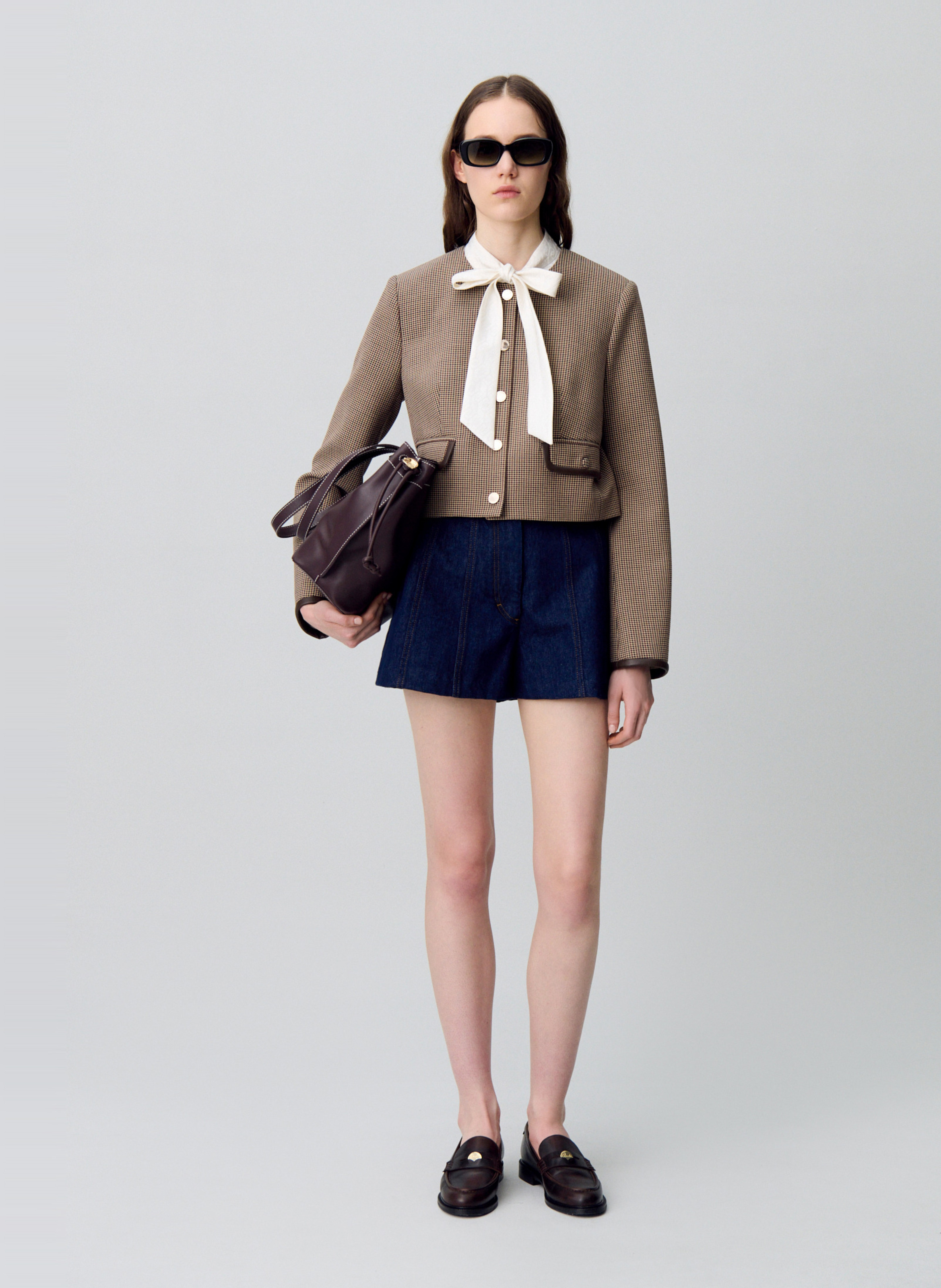 Veste droite col rond valeria CLAUDIE PIERLOT Multicolore