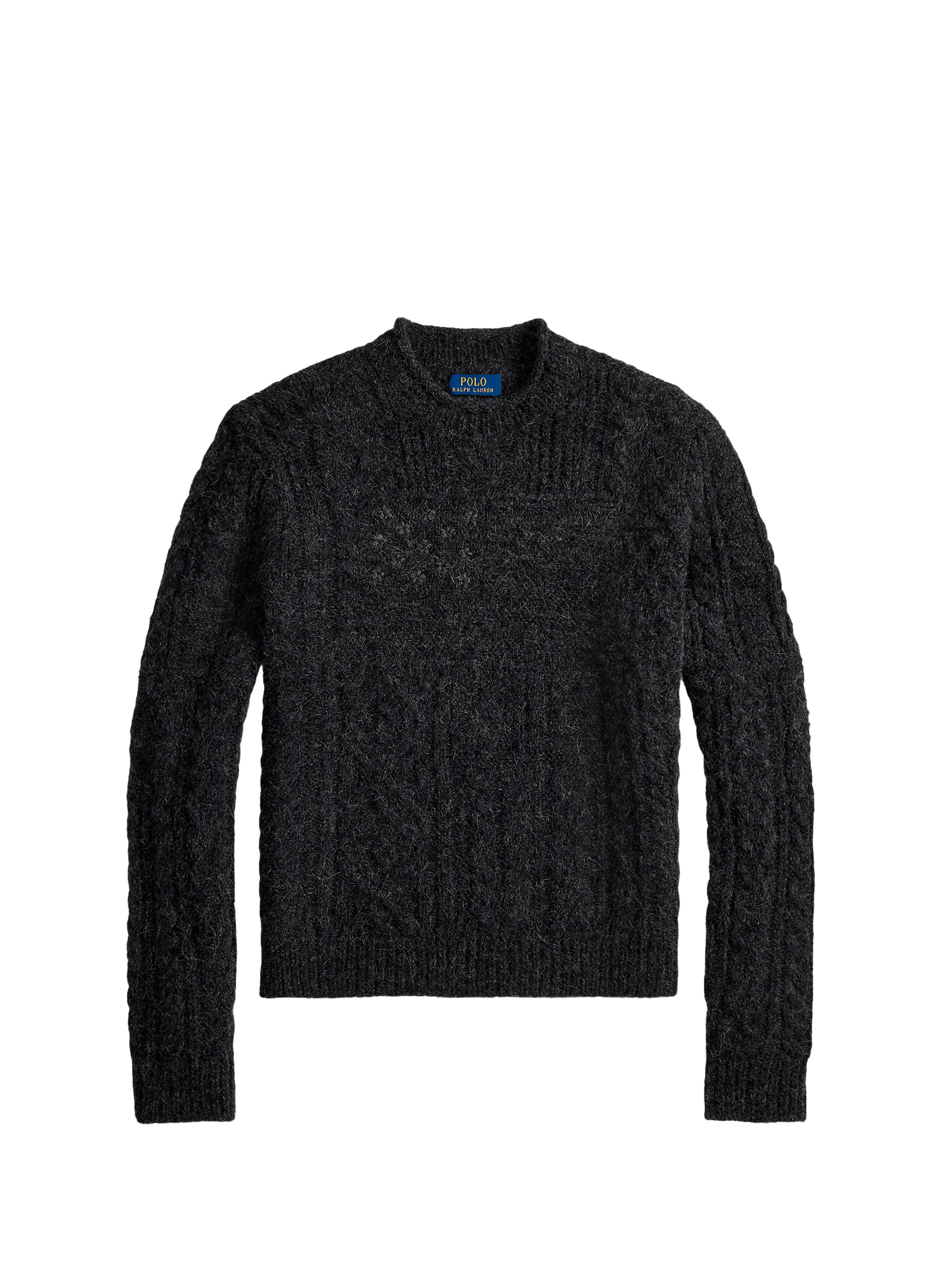 Pull col rond en laine mélangée POLO RALPH LAUREN Gris