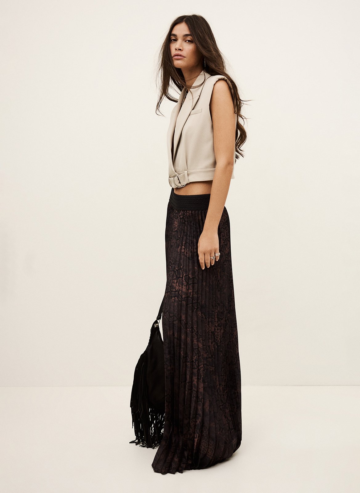 Top col tailleur nova Beige