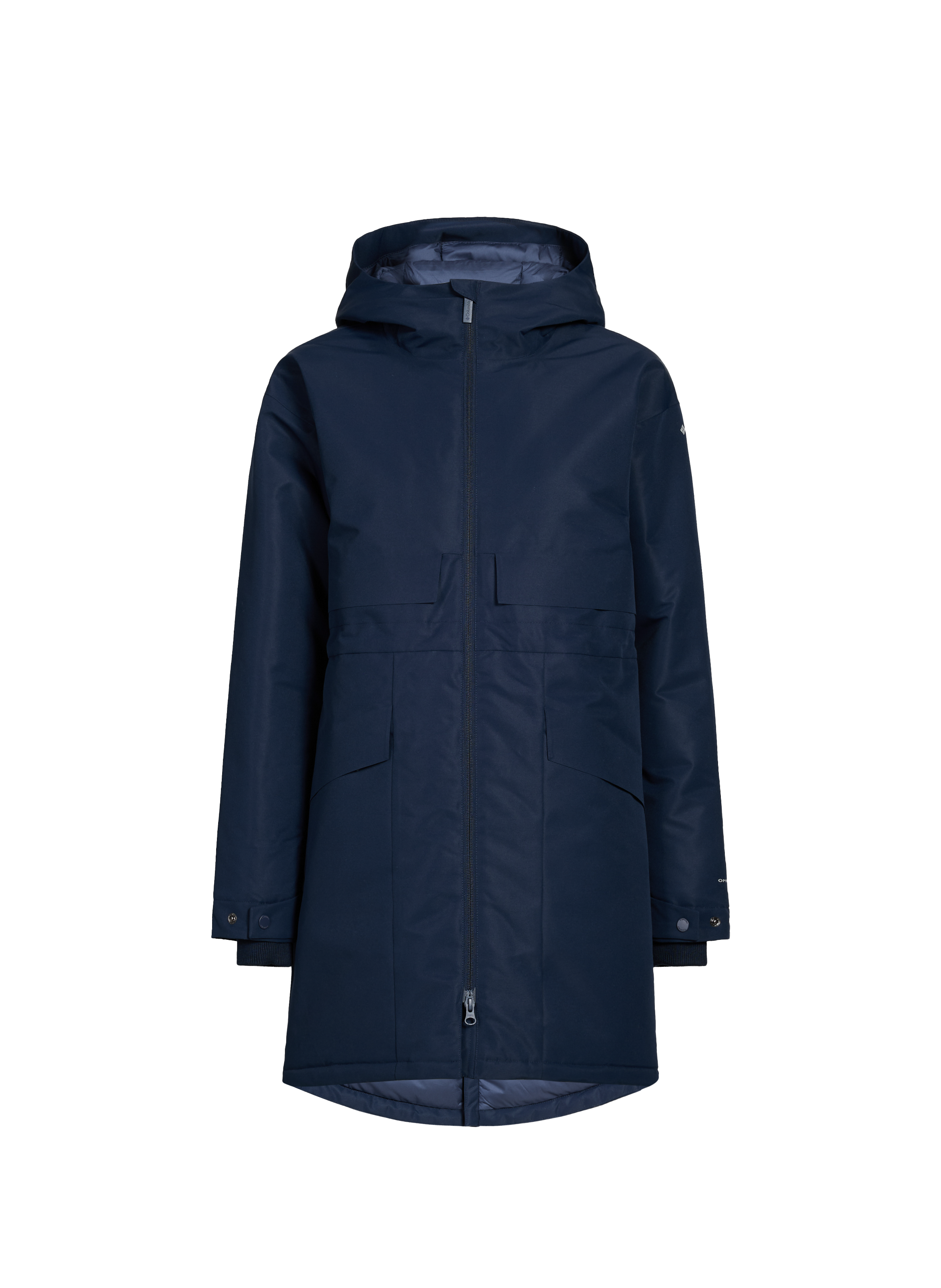 COLUMBIA Veste mi-longue à capuche Bleu