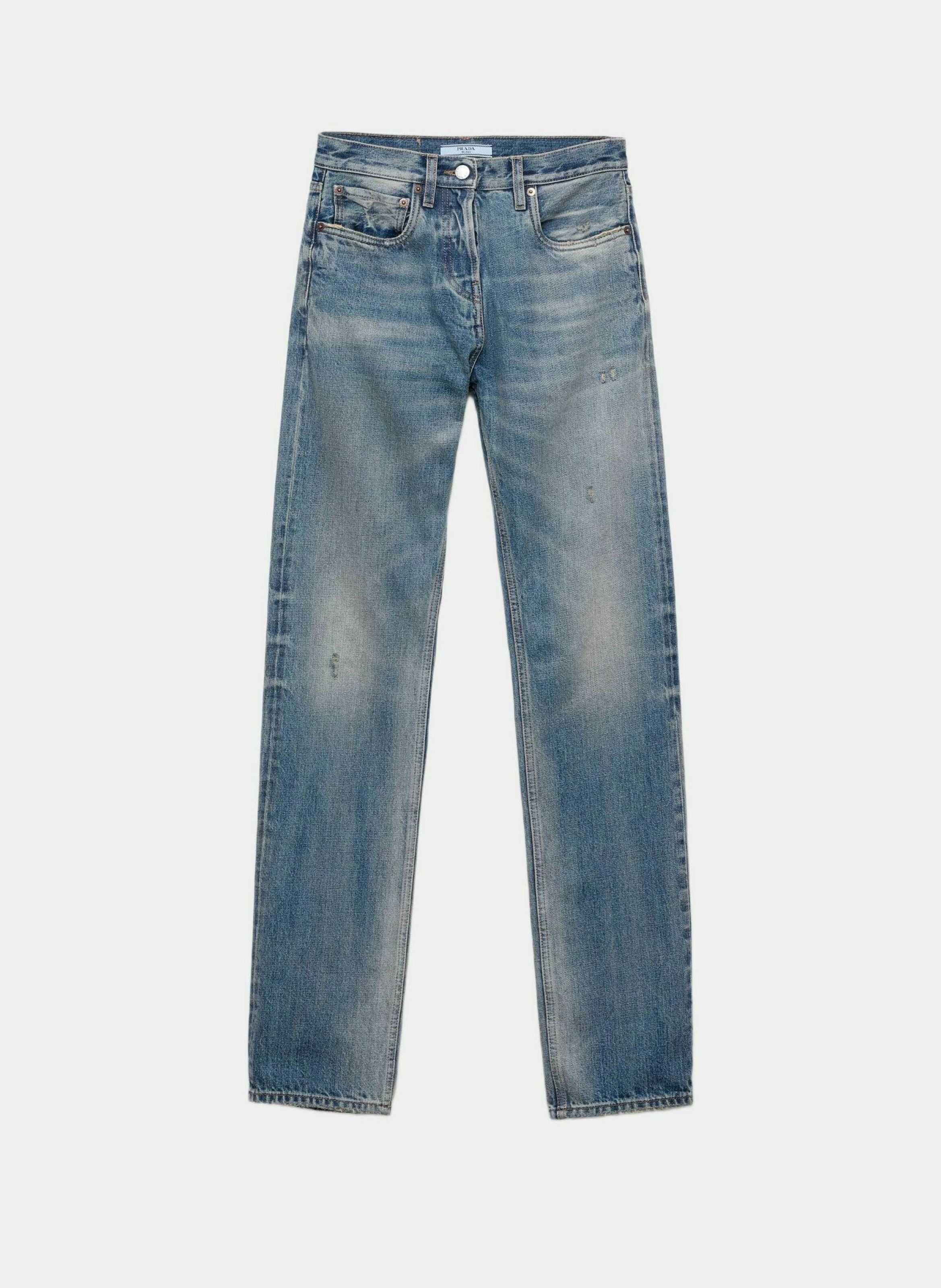 Jean en denim fuselé PRADA Bleu