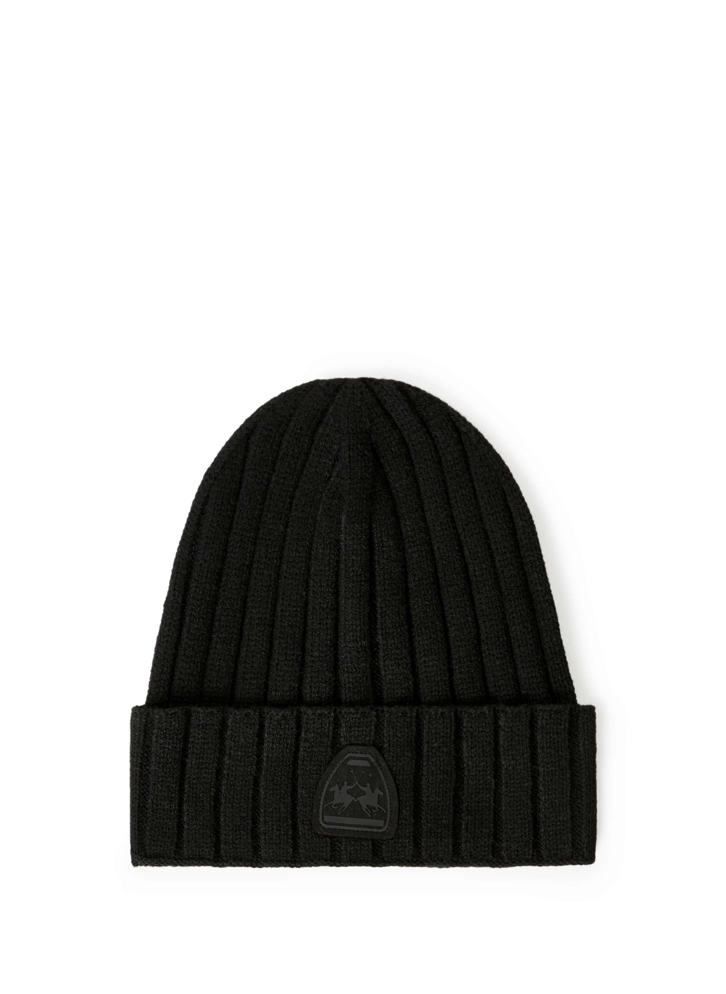 LA MARTINA Logo beanie Black