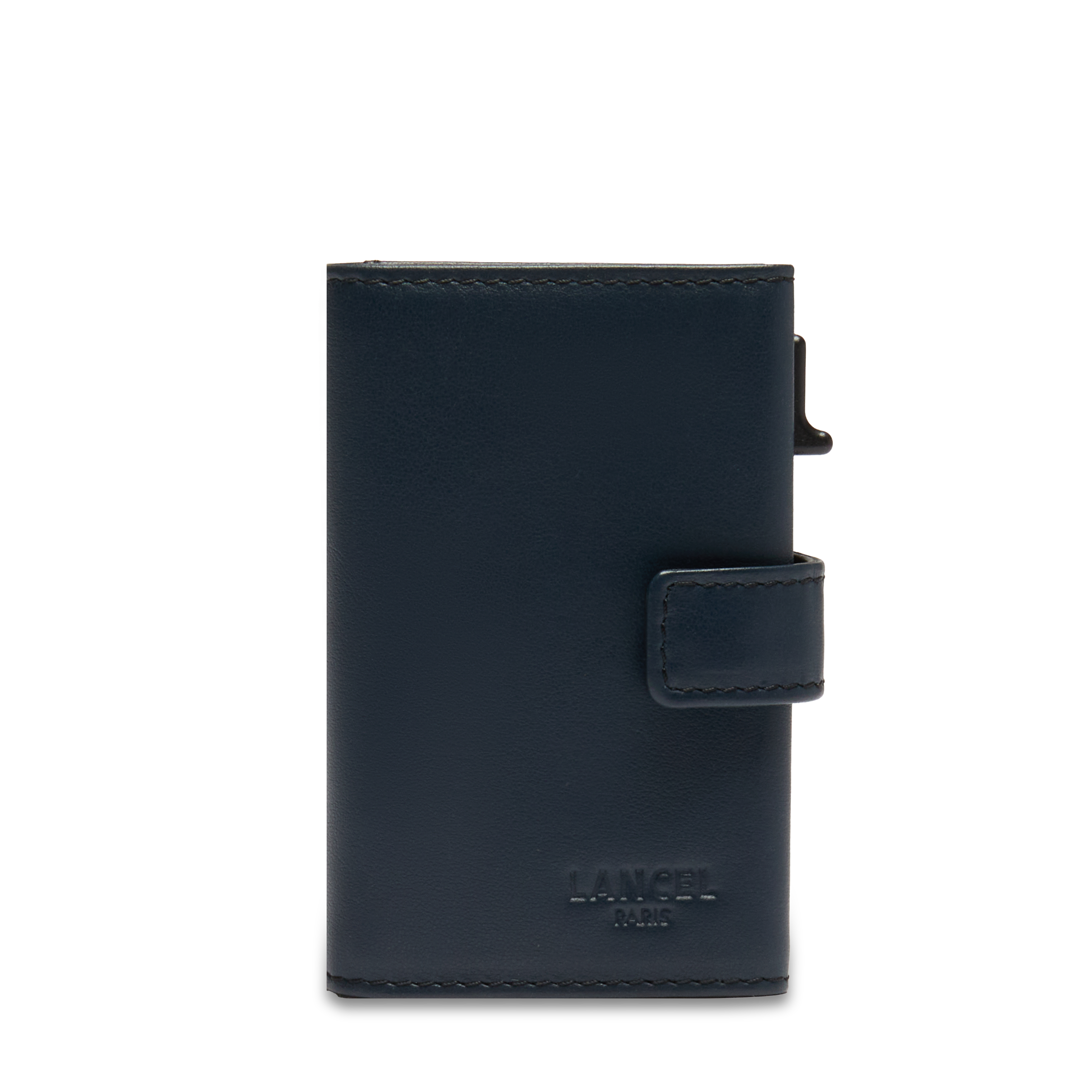 Porte-cartes léon de lancel en cuir LANCEL Bleu