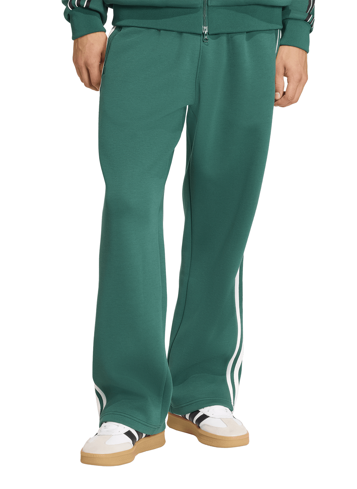 Cotton-blend joggers ADIDAS Green